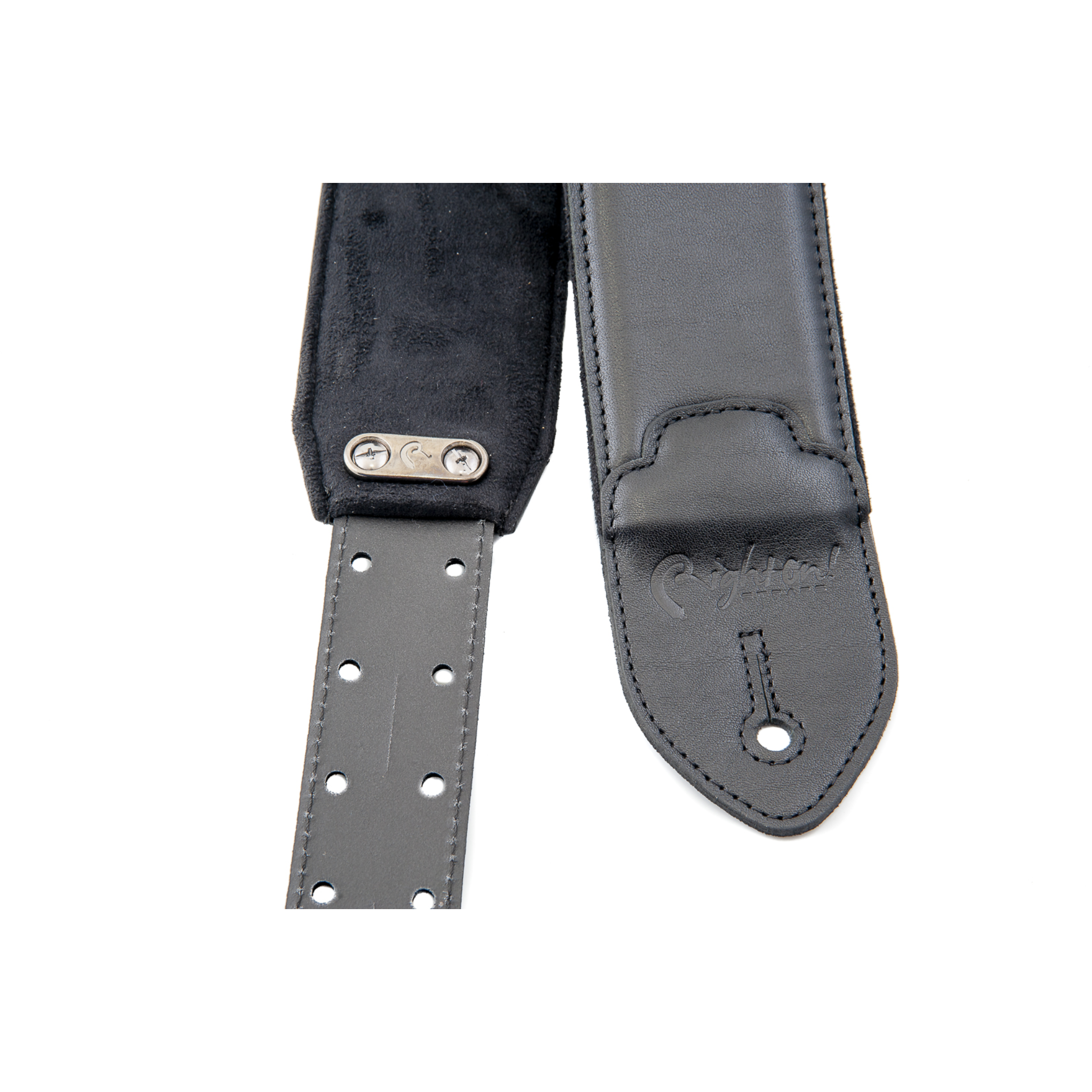 RightOn! Vintage Guitar Strap, Black