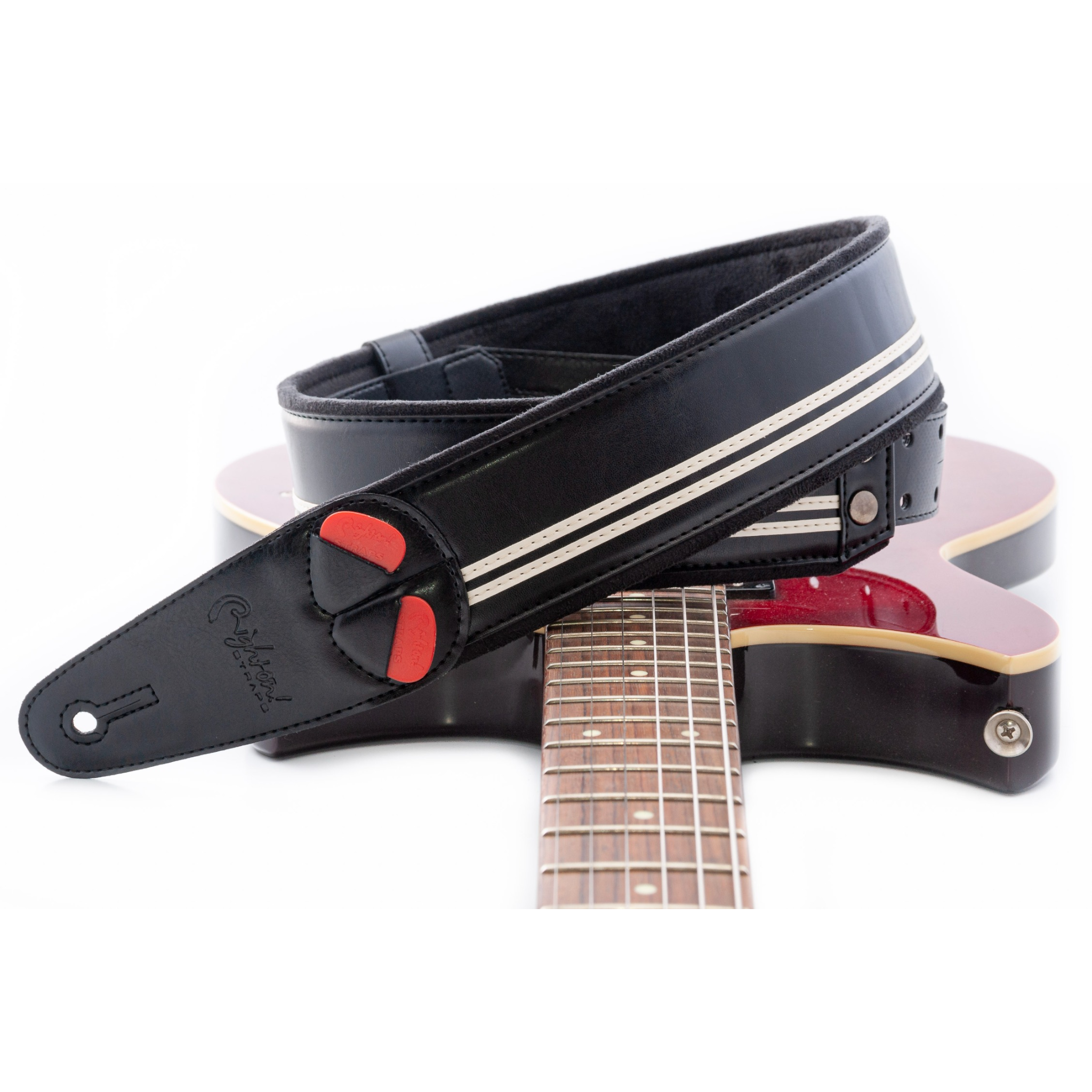 RightOn! Race-60 Guitar Strap, Black