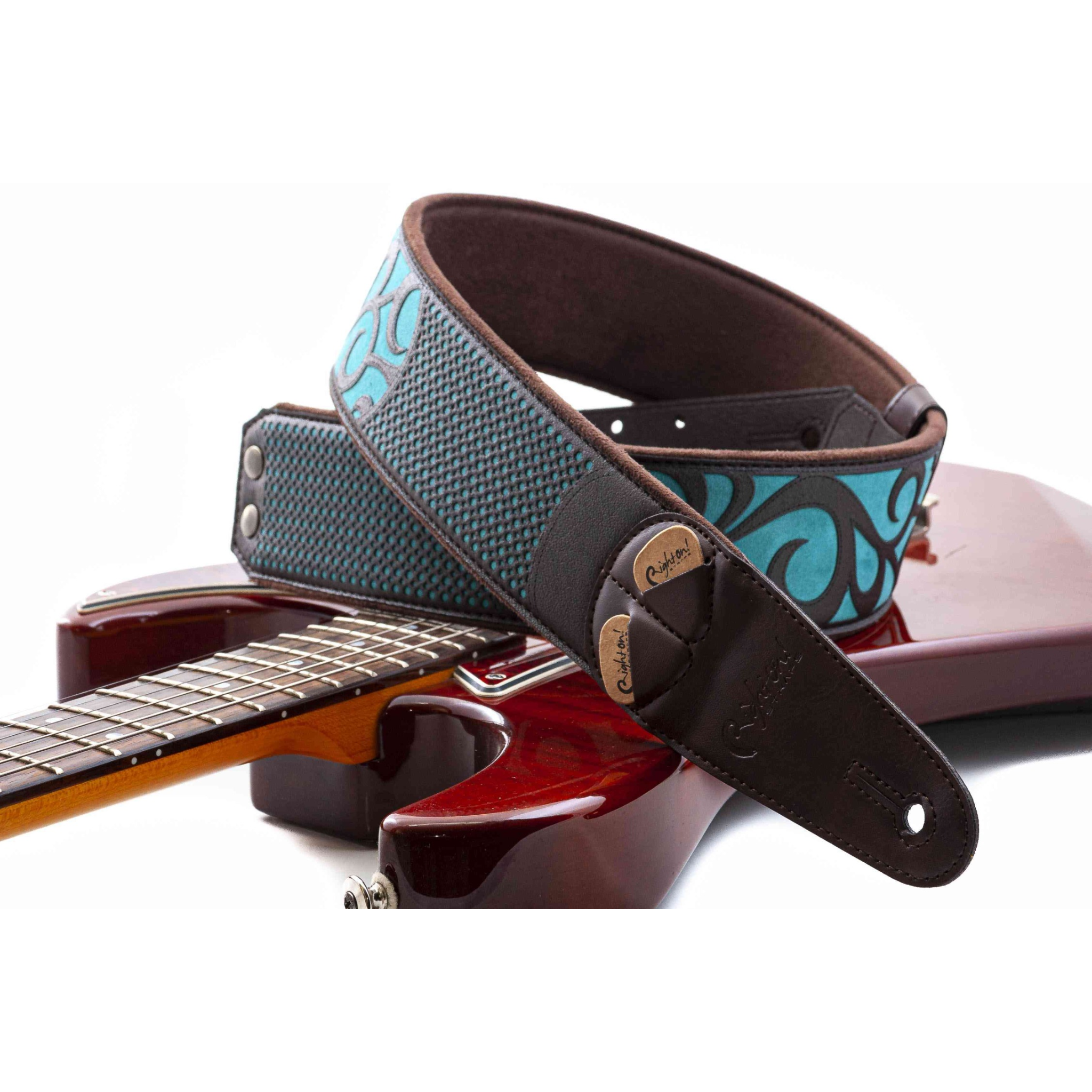 RightOn! Nashville Guitar Strap, Teal