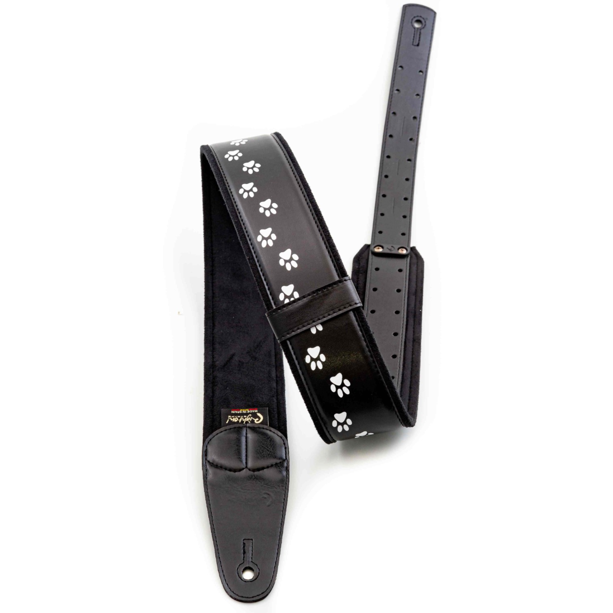 RightOn! CAT Guitar Strap, Black