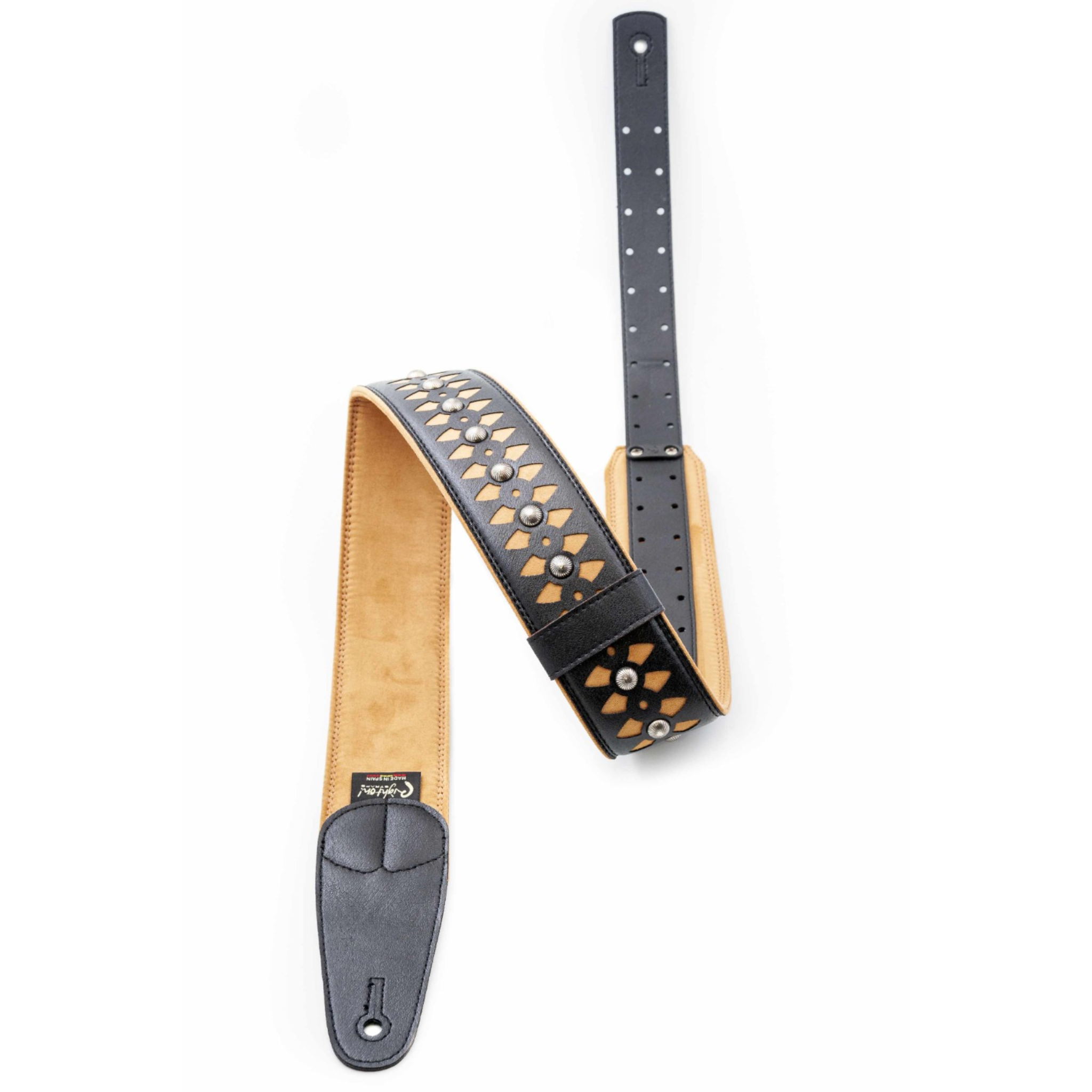 RightOn! Armour Guitar Strap, Beige