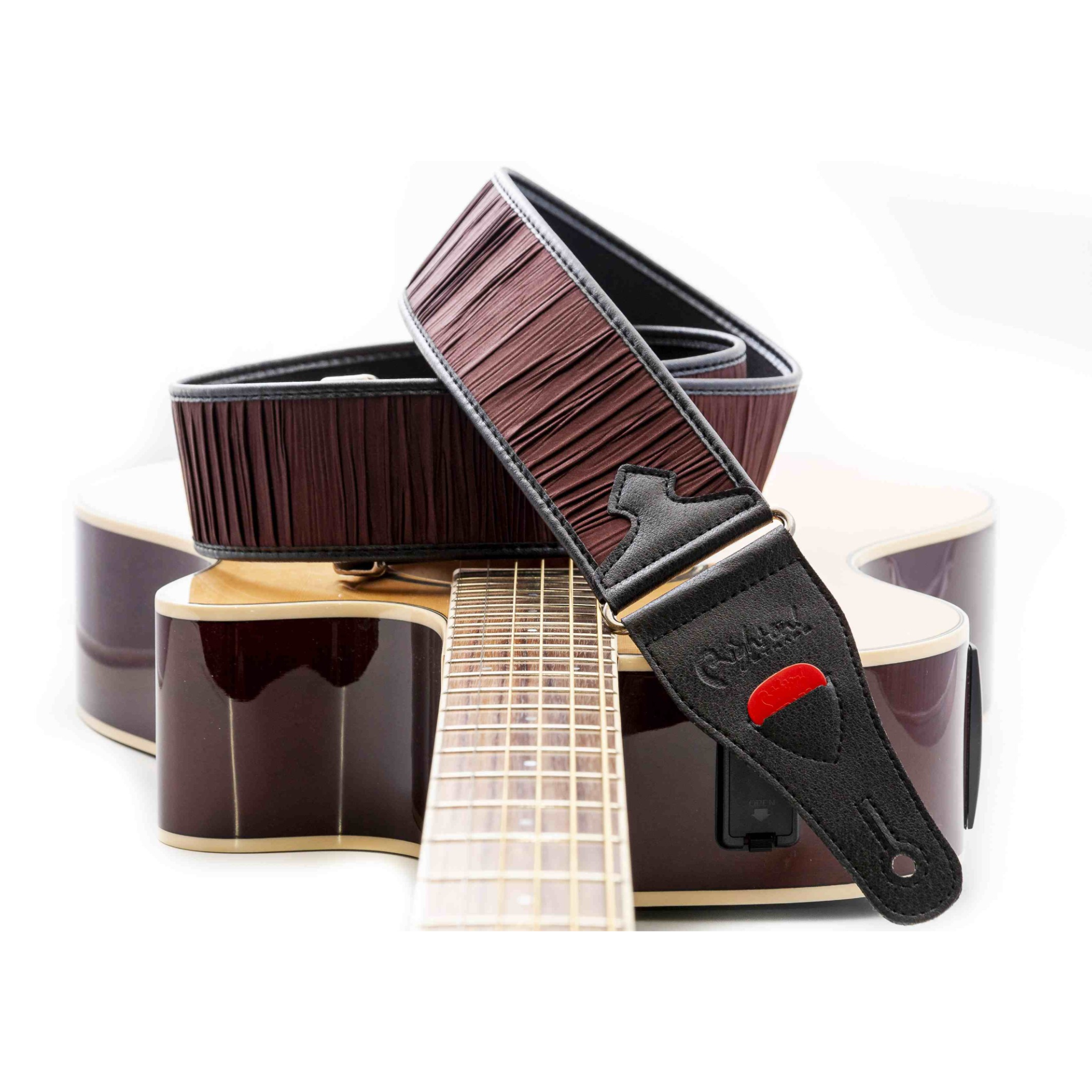 RightOn! DUNE Guitar Strap, Brown