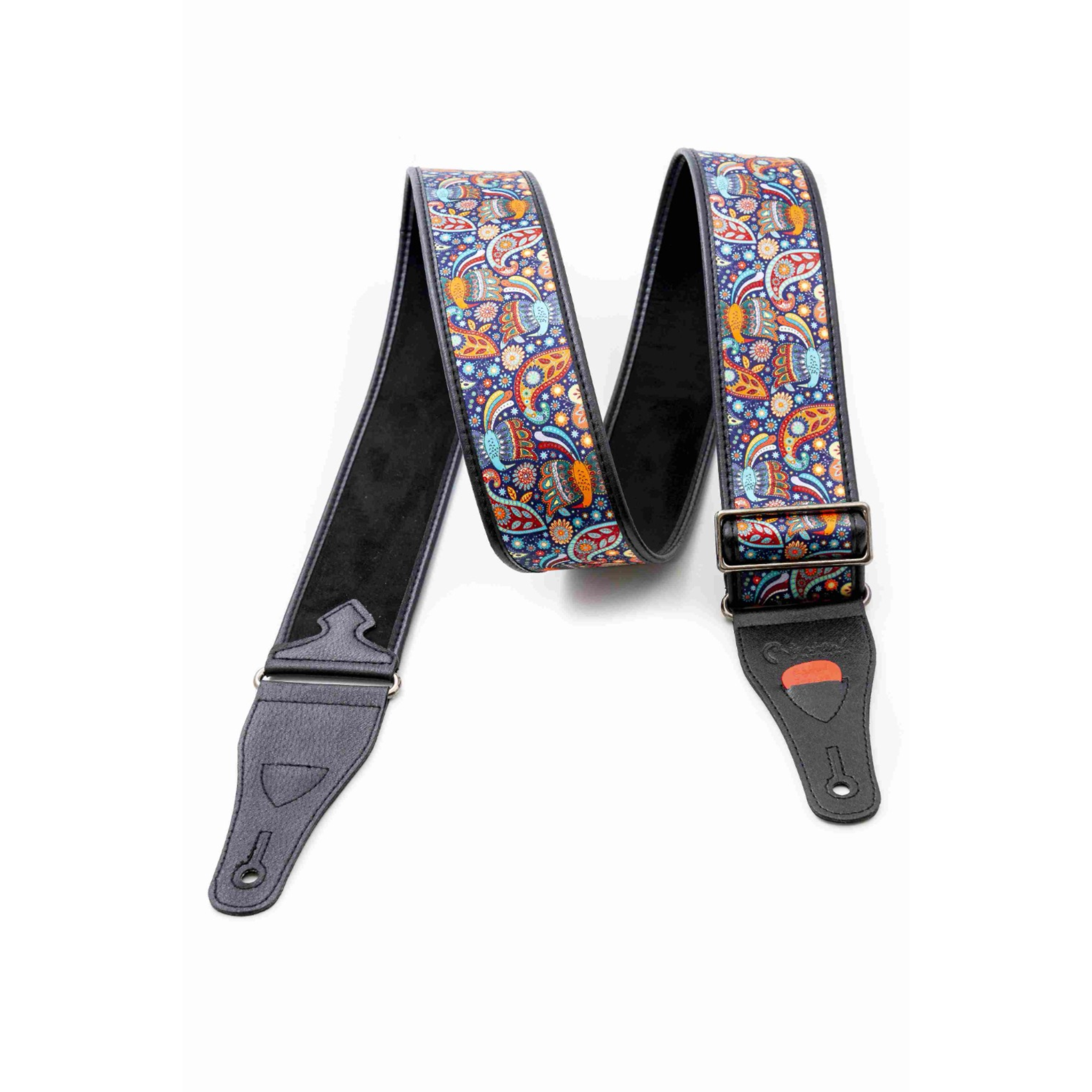 RightOn! KASHMIR Guitar Strap, Blue