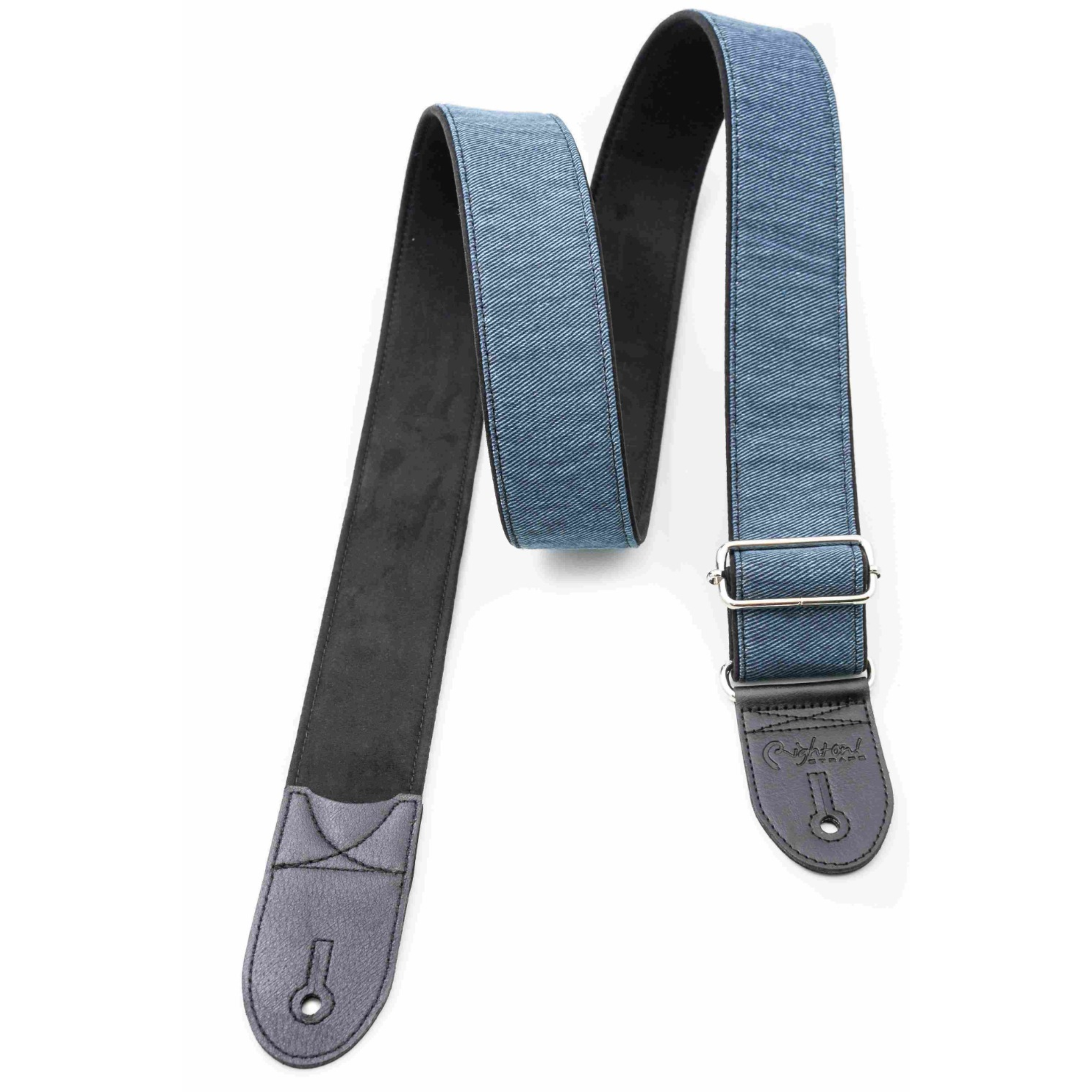 RightOn! Denim-50 Guitar Strap, Blue