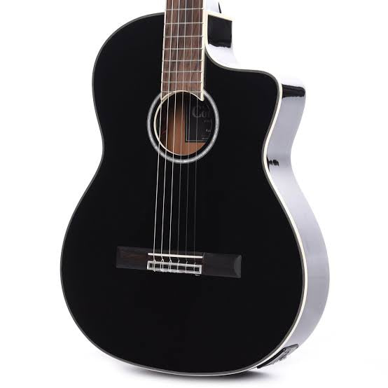 Cordoba 14 Jet Nylon String Guitar, Black