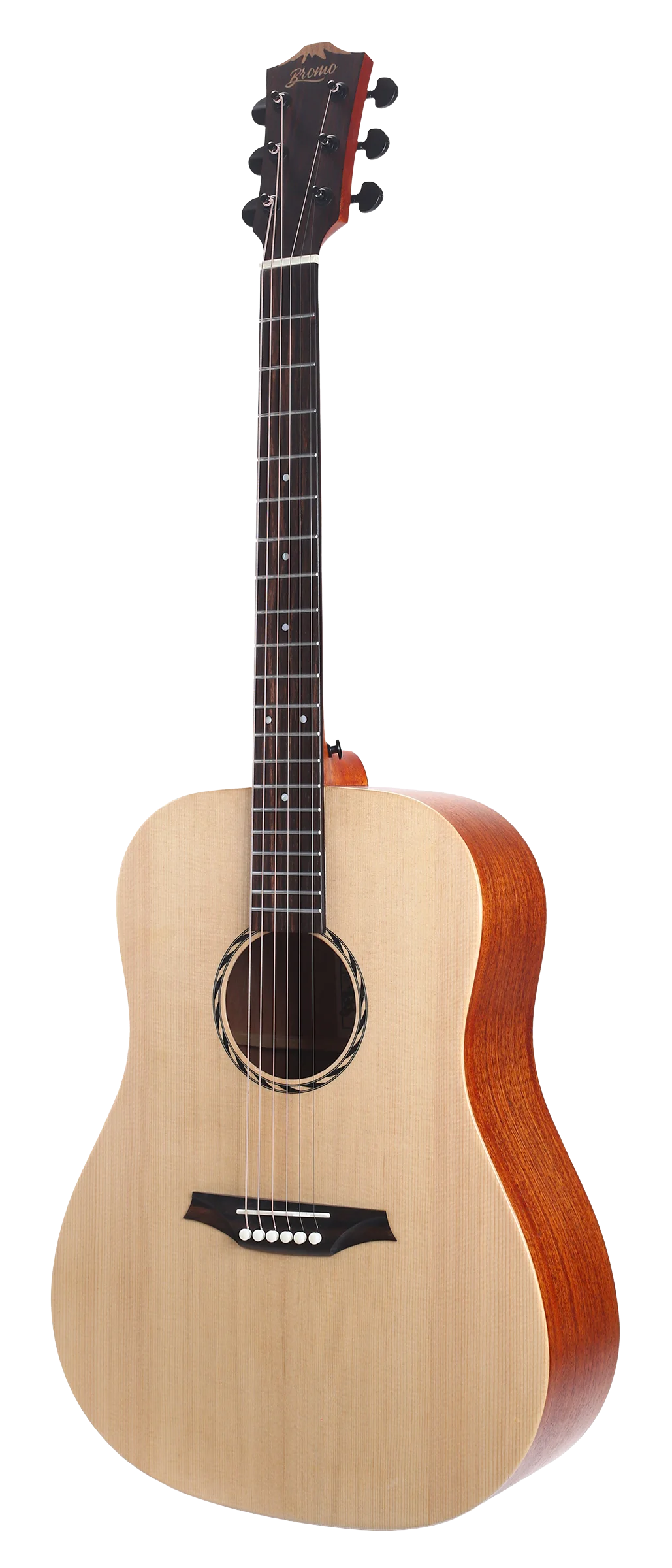 Bromo Tahoma Series Dreadnought Acoustic Guitar, Solid Spruce Top