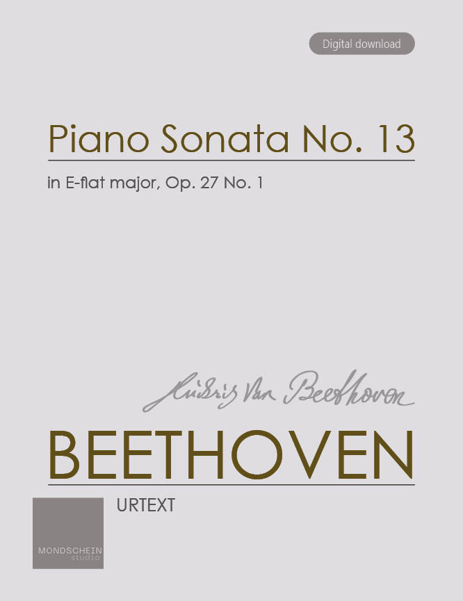 Beethoven: Piano Sonata No. 13, Op. 27 No. 1