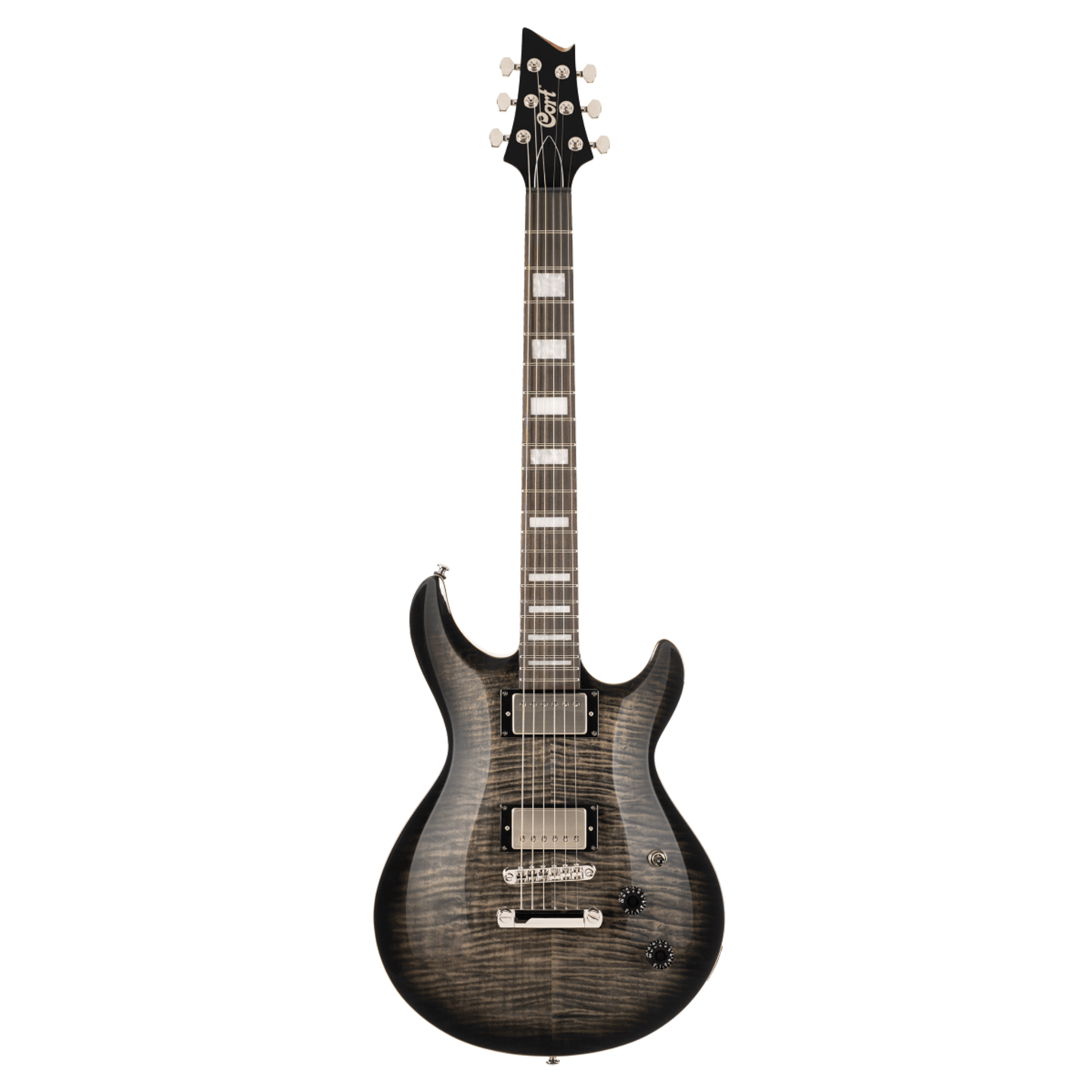 Cort M600 Electric Guitar, Trans Black Burst