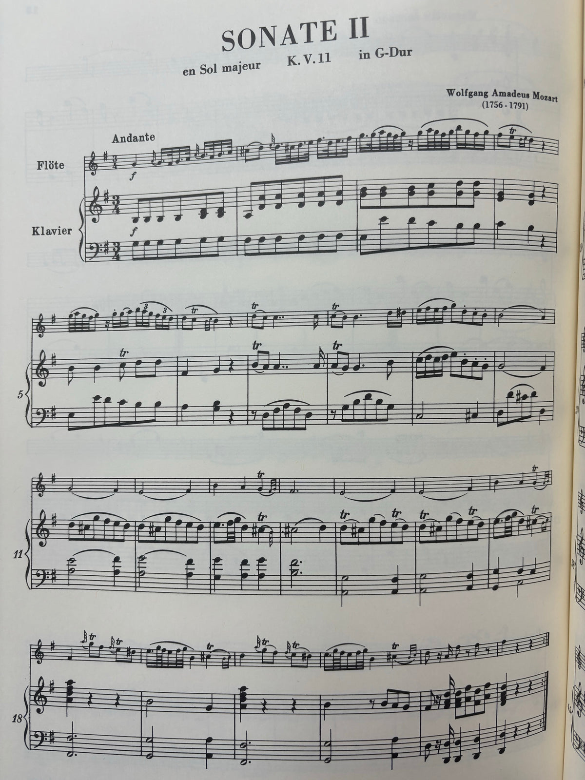 Mozart: Six Sonatas for Flute & Piano. Vol 1 KV 10-12