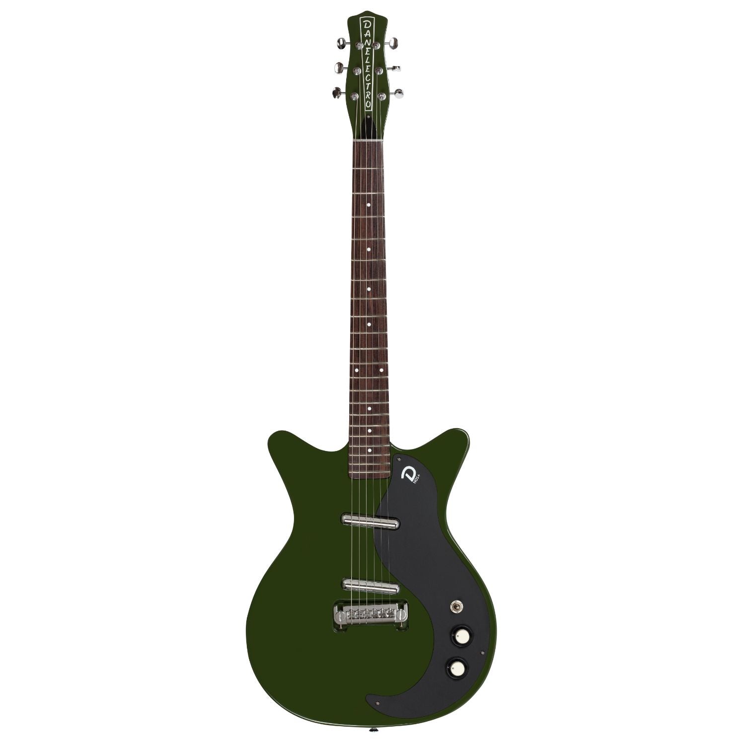 Danelectro '59M Blackout NOS+ Electric Guitar, Green Envy