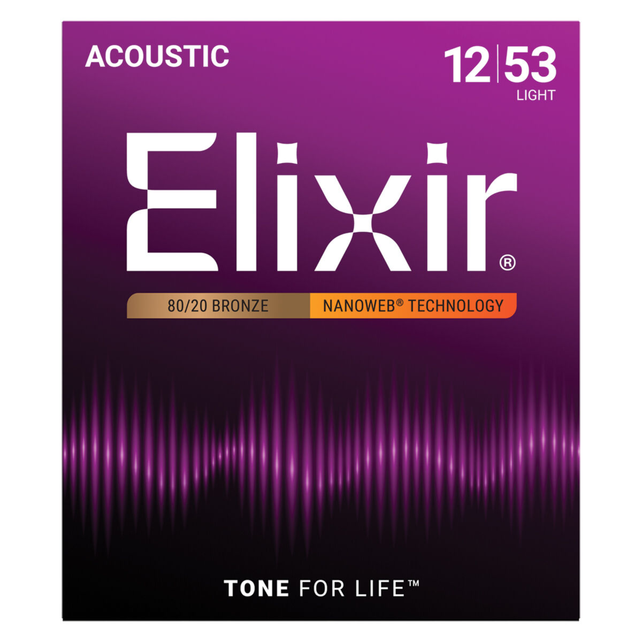 Elixir Nanoweb 80/20 Acoustic Guitar Strings