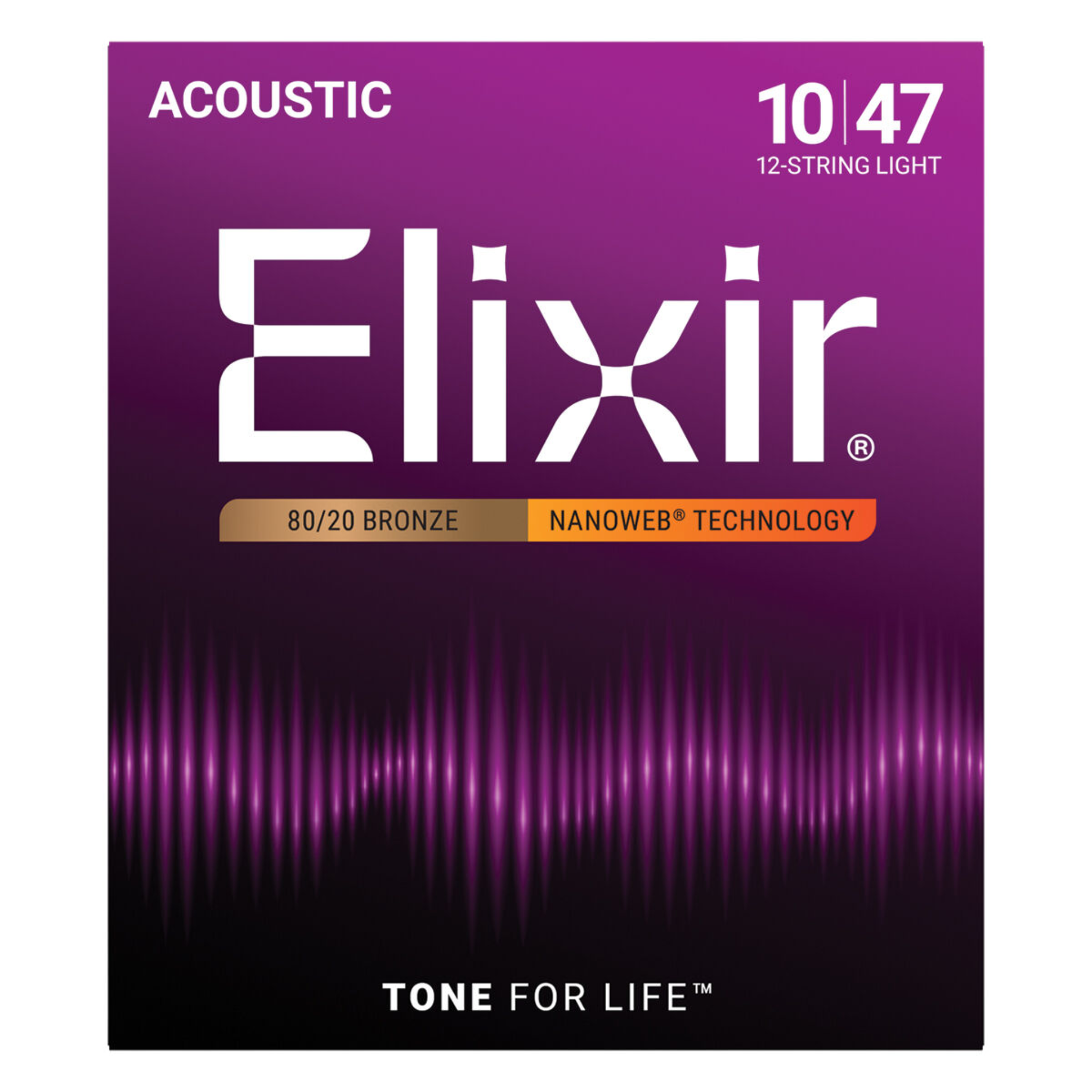 Elixir Nanoweb 80/20 Acoustic Guitar Strings