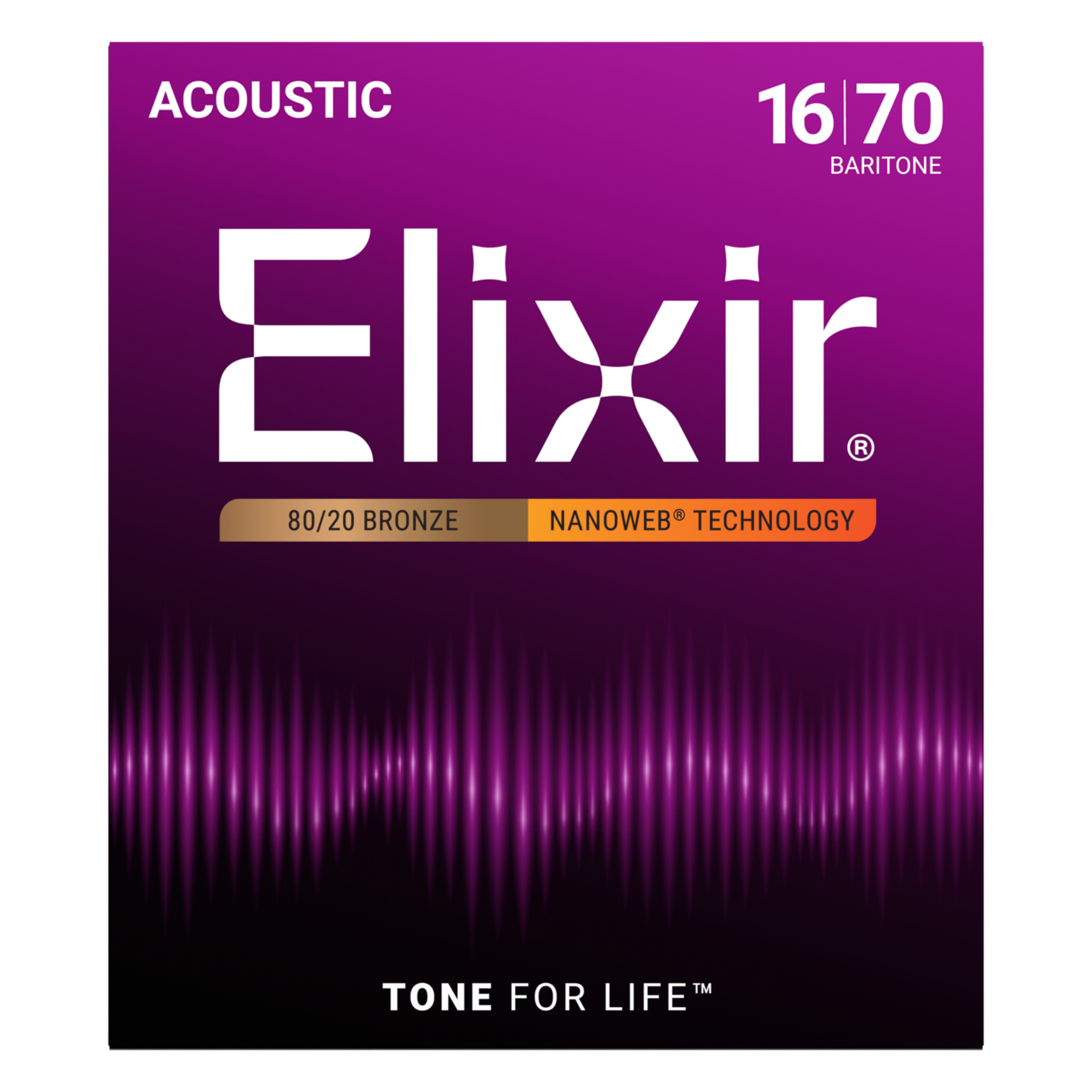 Elixir Nanoweb 80/20 Acoustic Guitar Strings