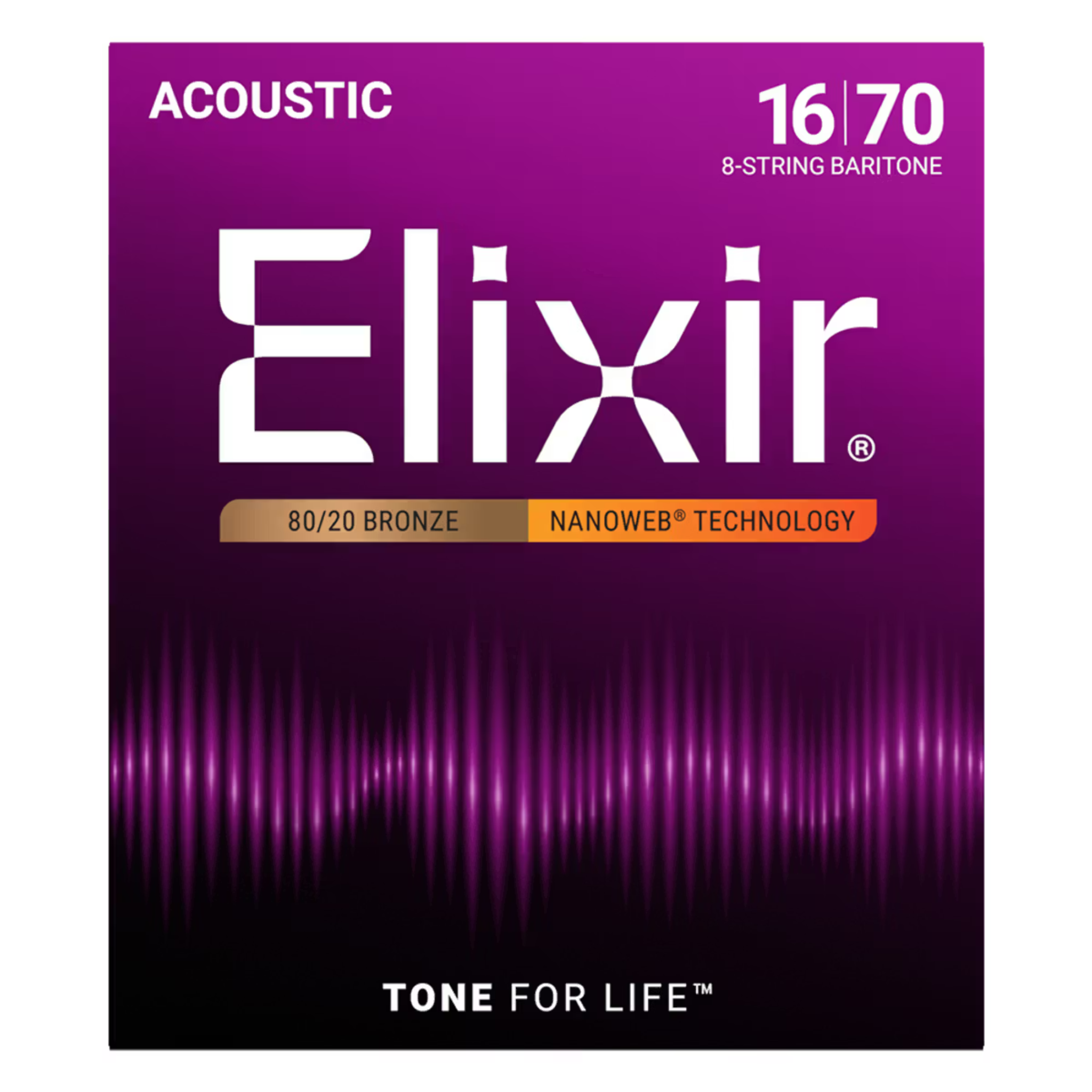 Elixir Nanoweb 80/20 Acoustic Guitar Strings