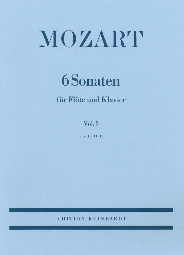 Mozart: Six Sonatas for Flute & Piano. Vol 1 KV 10-12