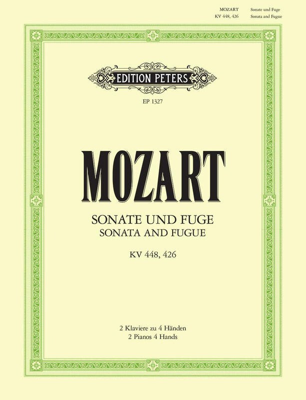 Mozart: Sonata K. 448 D & Fugue K. 426 C Min, 2P4H