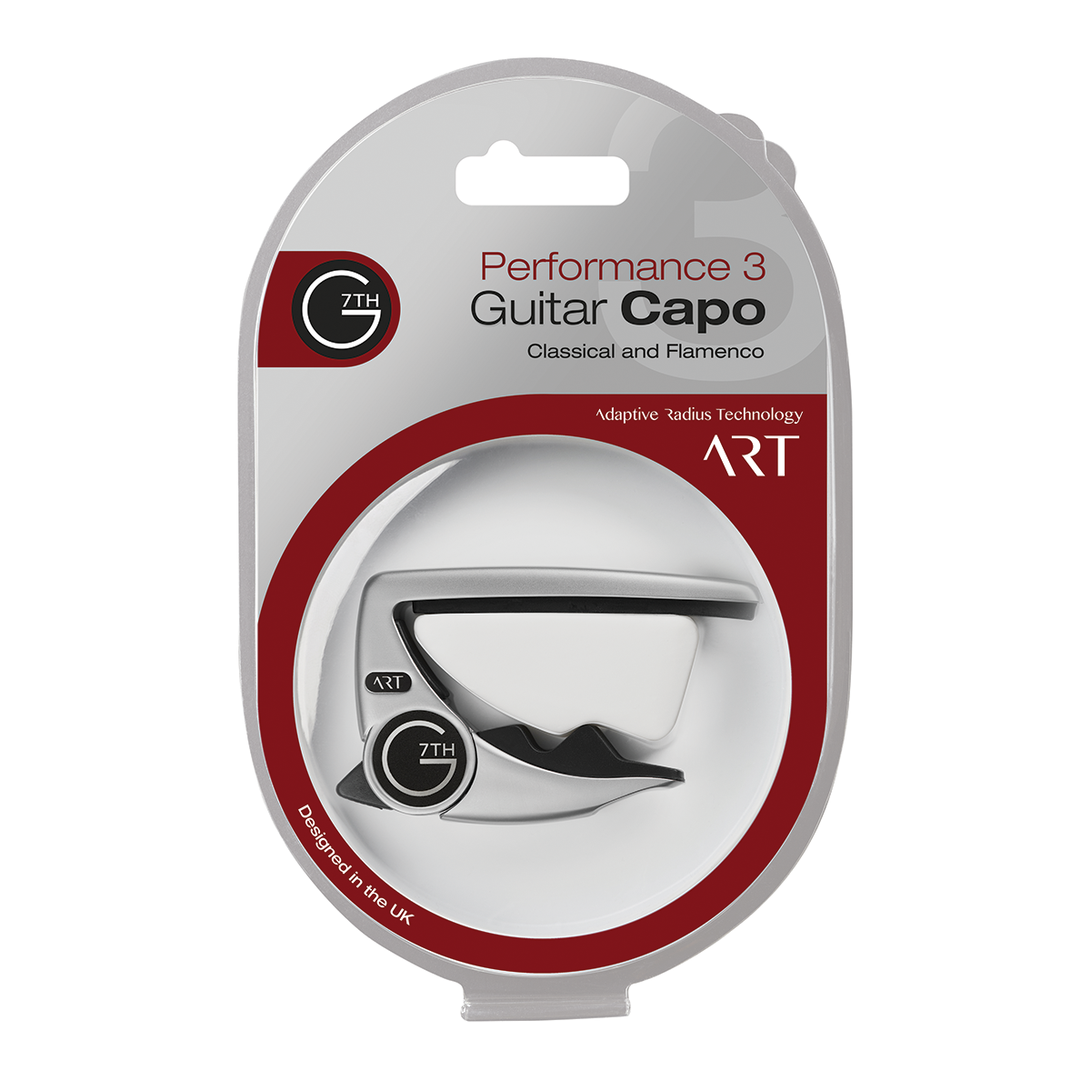 G7th Performance 3 Capo - Classical and Wide Necked, Silver