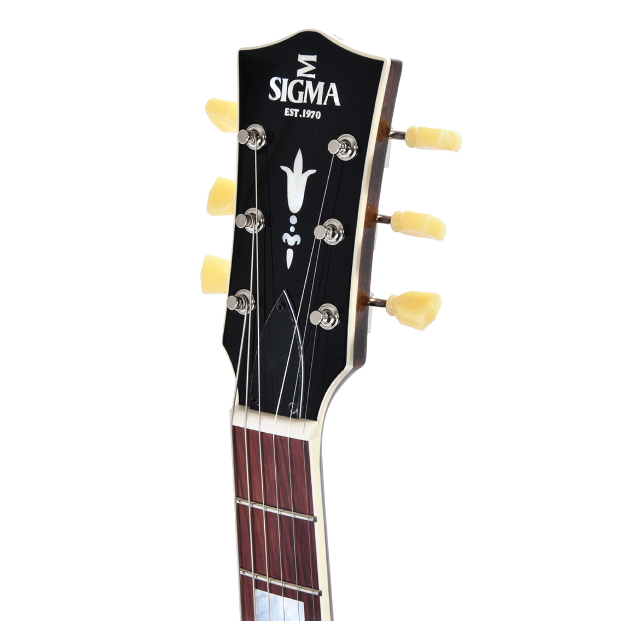 Sigma Semi-Hollow Electric Guitar, Cherry Red