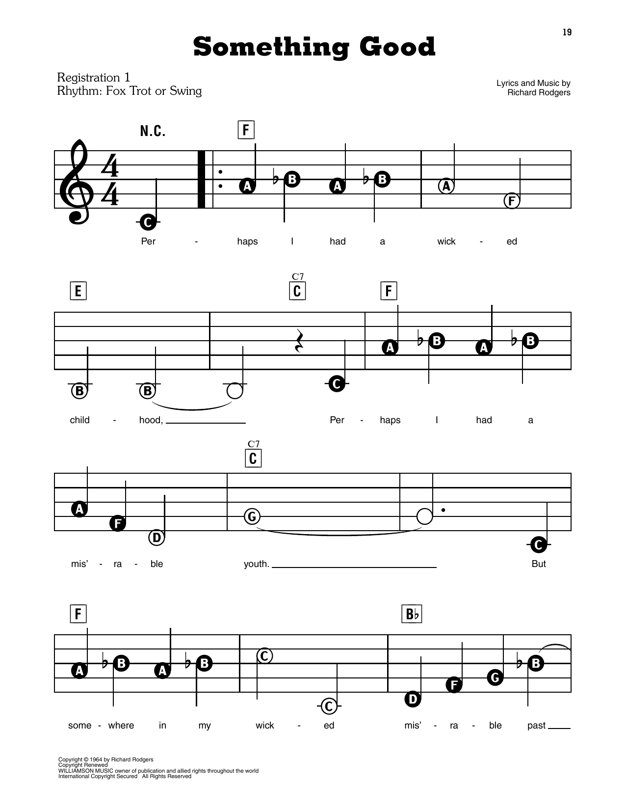 E-Z Play Piano 76, Sound Of Music