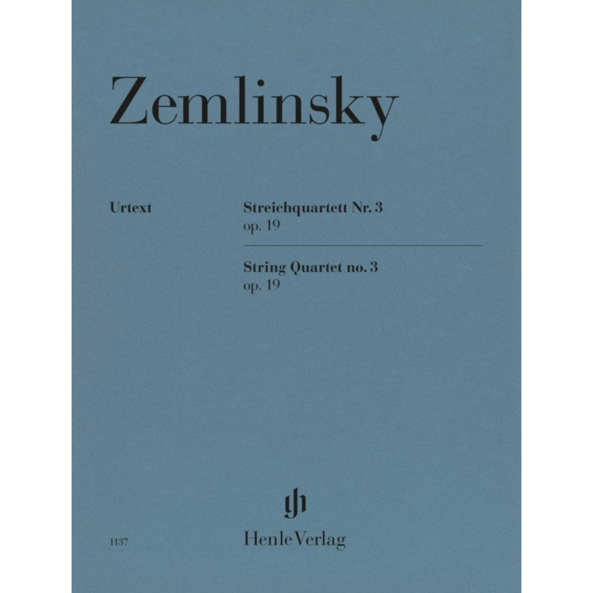 Zemlinsky: String Quartet no. 3 op. 19