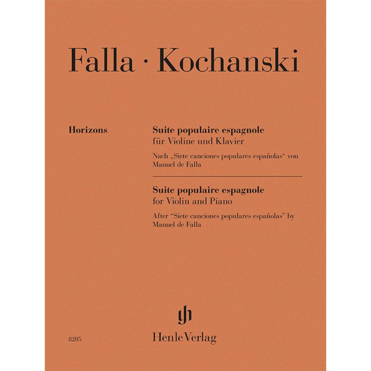 De Falla / Kochanski - Suite Populaire Espagnole for Violin and Piano