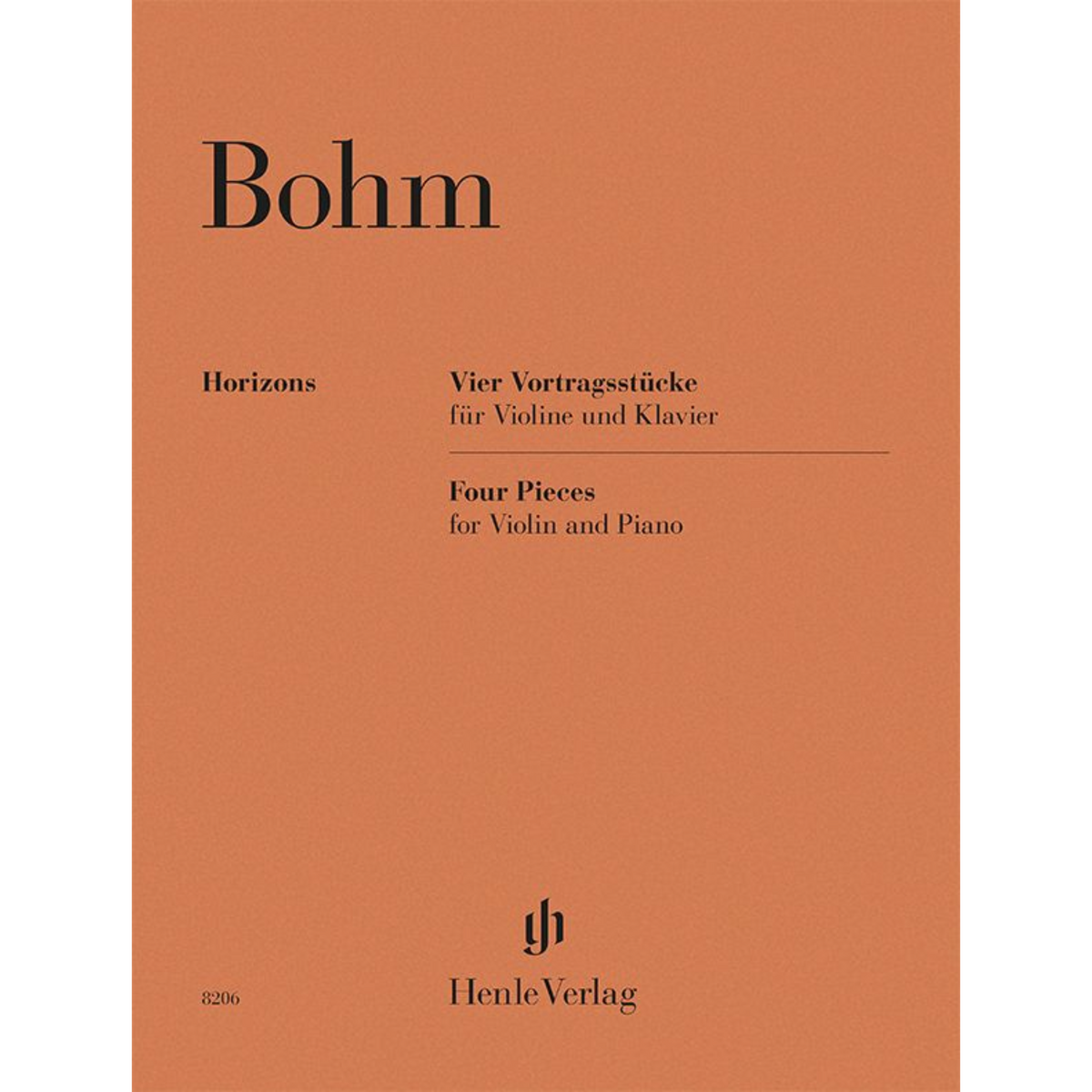 Bohm - Four Pieces for Violin and Piano