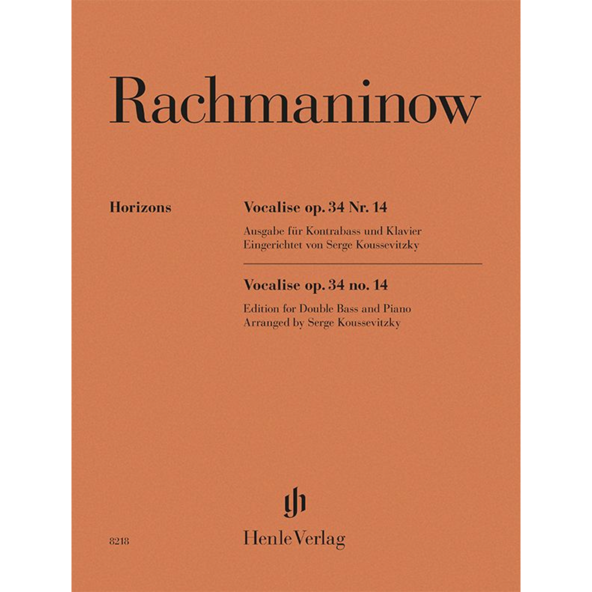 Rachmaninoff - Vocalise op. 34 no. 14 for Double Bass and Piano