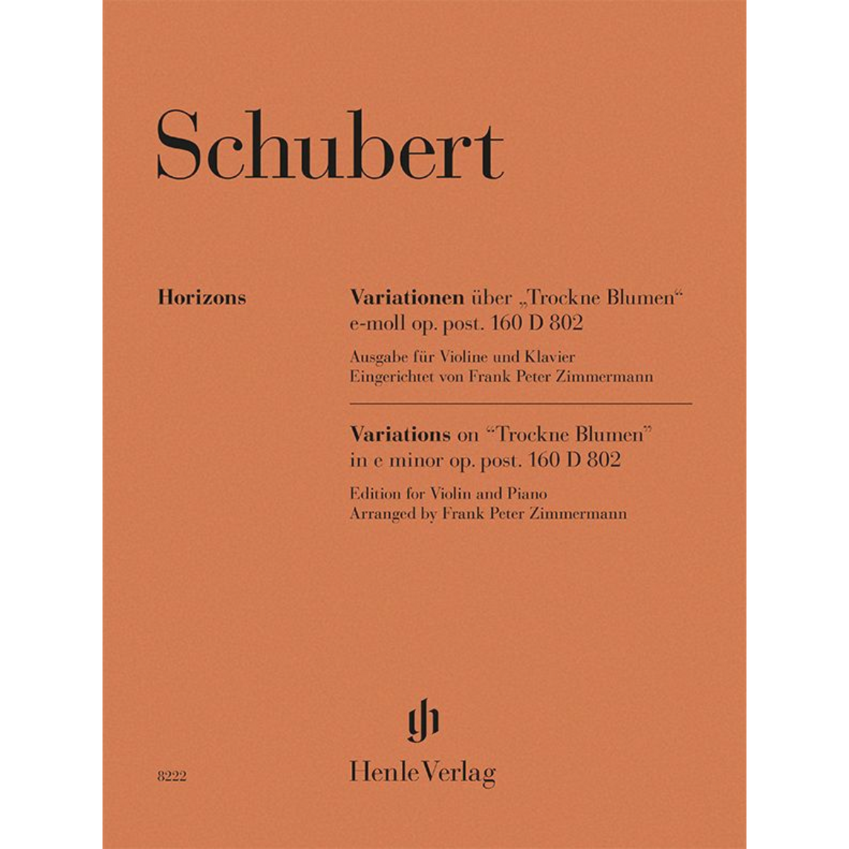 Schubert - Variations on Trockne Blumen for Violin and Piano