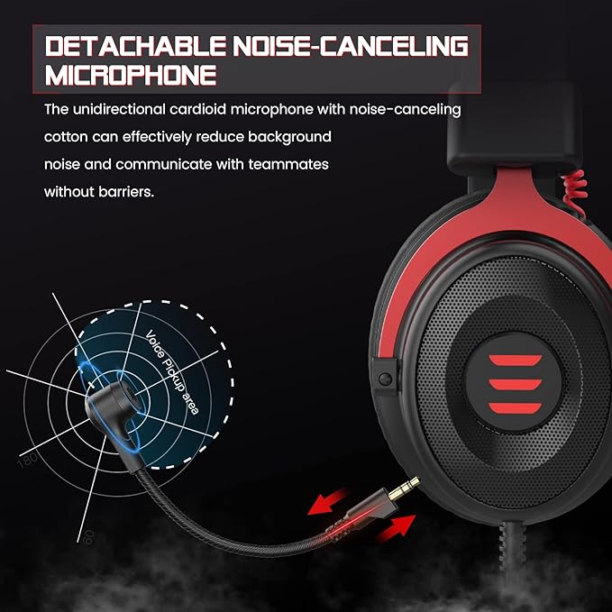 EKSA E900 Stereo Sound Wired Gaming Headphones