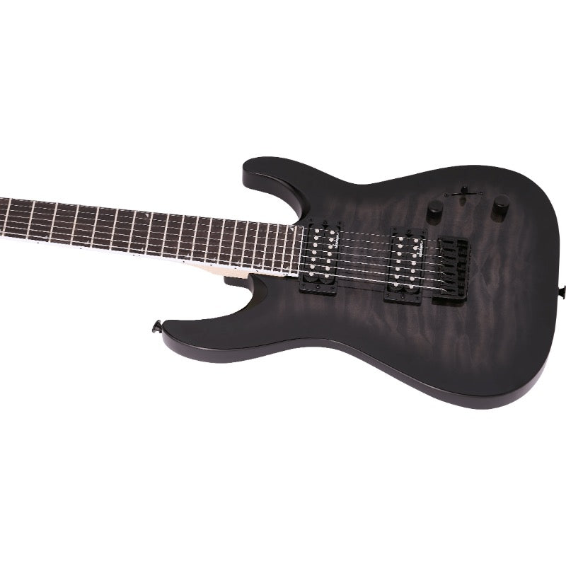 Jackson JS Series Dinky 7-String Arch Top JS22Q-7 DKA HT, Transparent Black Burst