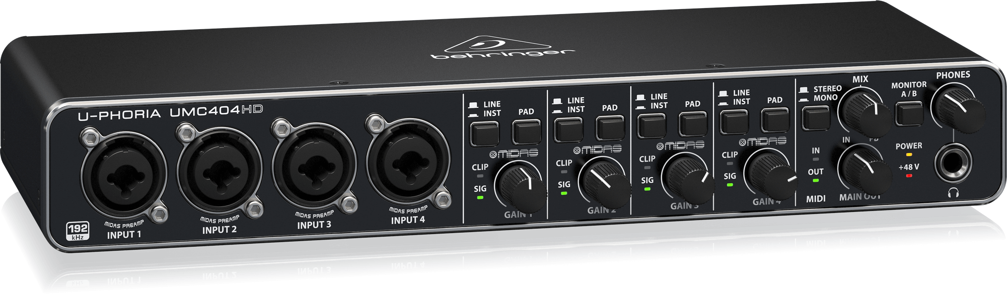 Behringer U-Phoria UMC404HD Interface