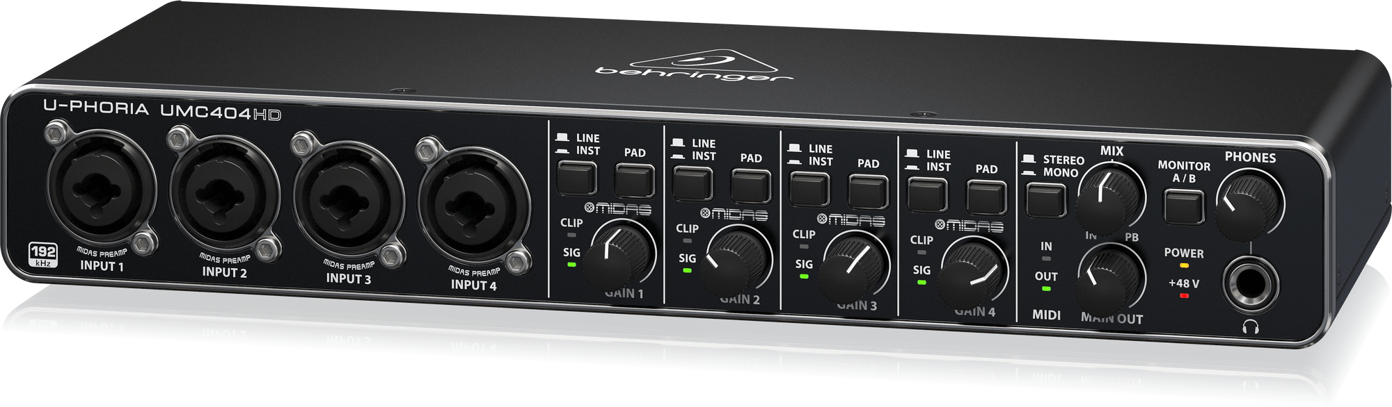 Behringer U-Phoria UMC404HD Interface