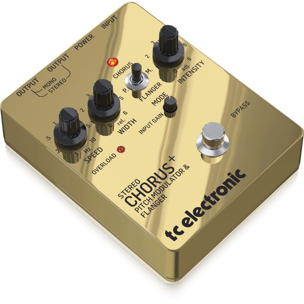 TC Electronic Special Edition SCF Gold Stereo Chorus Flanger Pedal, Gold