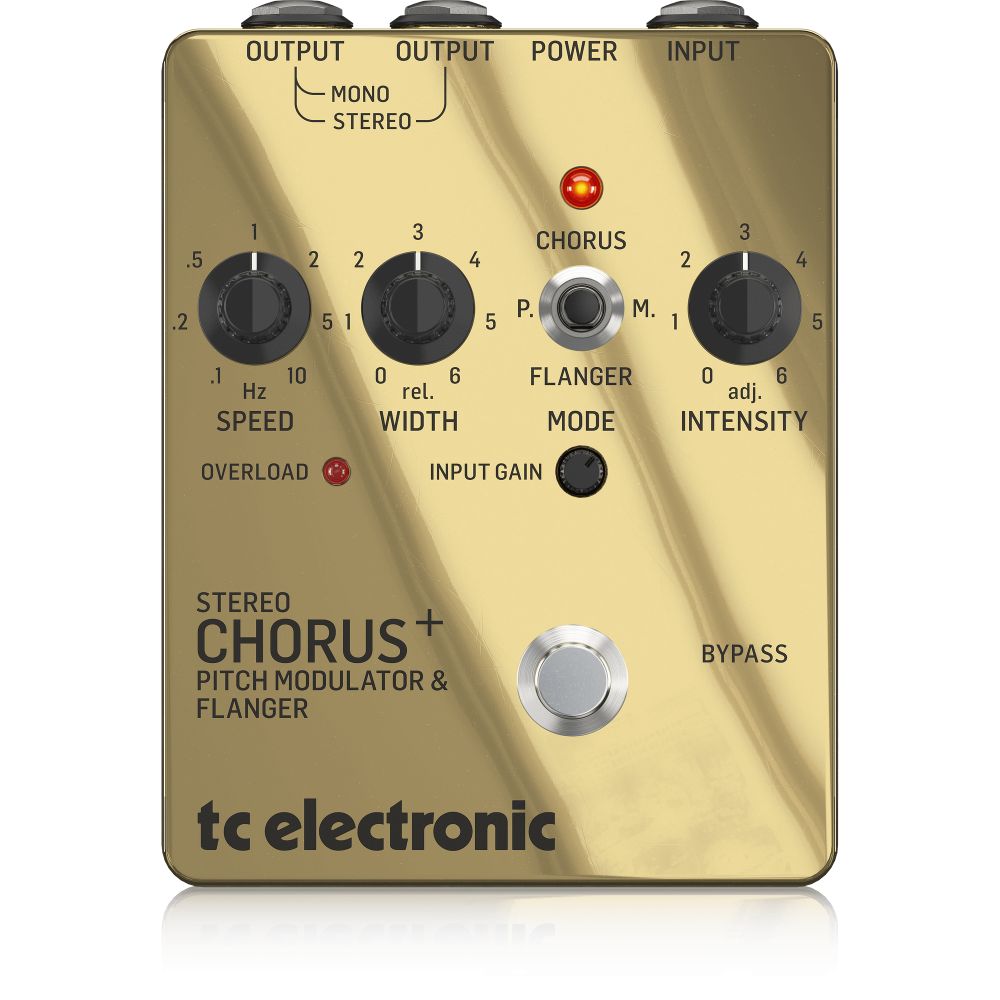 TC Electronic Special Edition SCF Gold Stereo Chorus Flanger Pedal, Gold