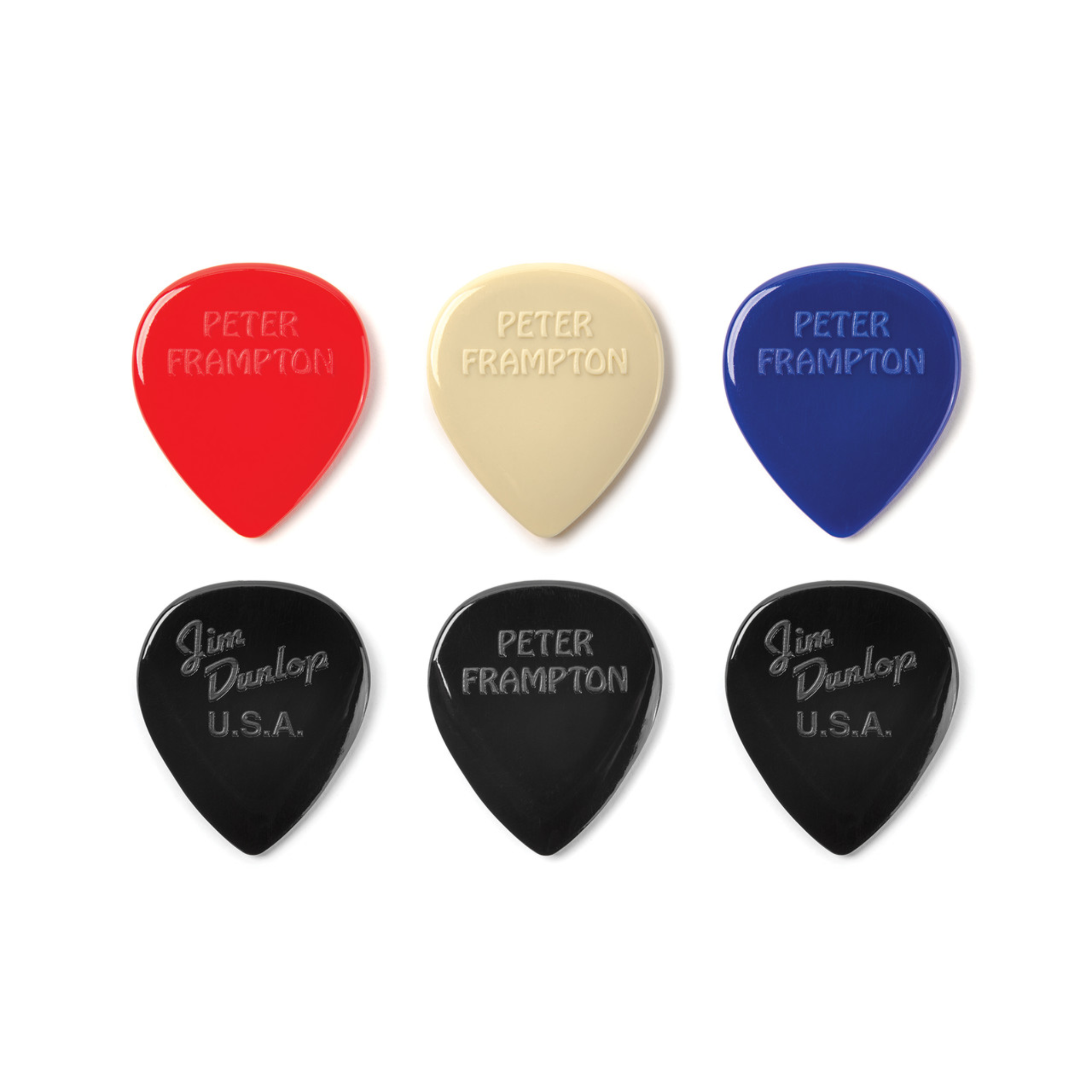 Dunlop Peter Frampton Vintage Jazz Tear Drop Pick Pack