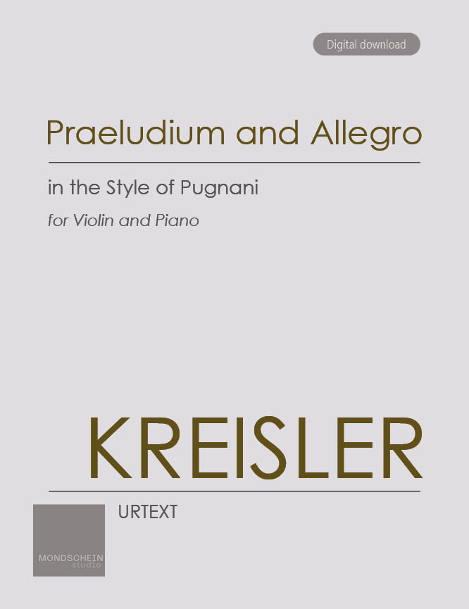 Kreisler: Praeludium and Allegro