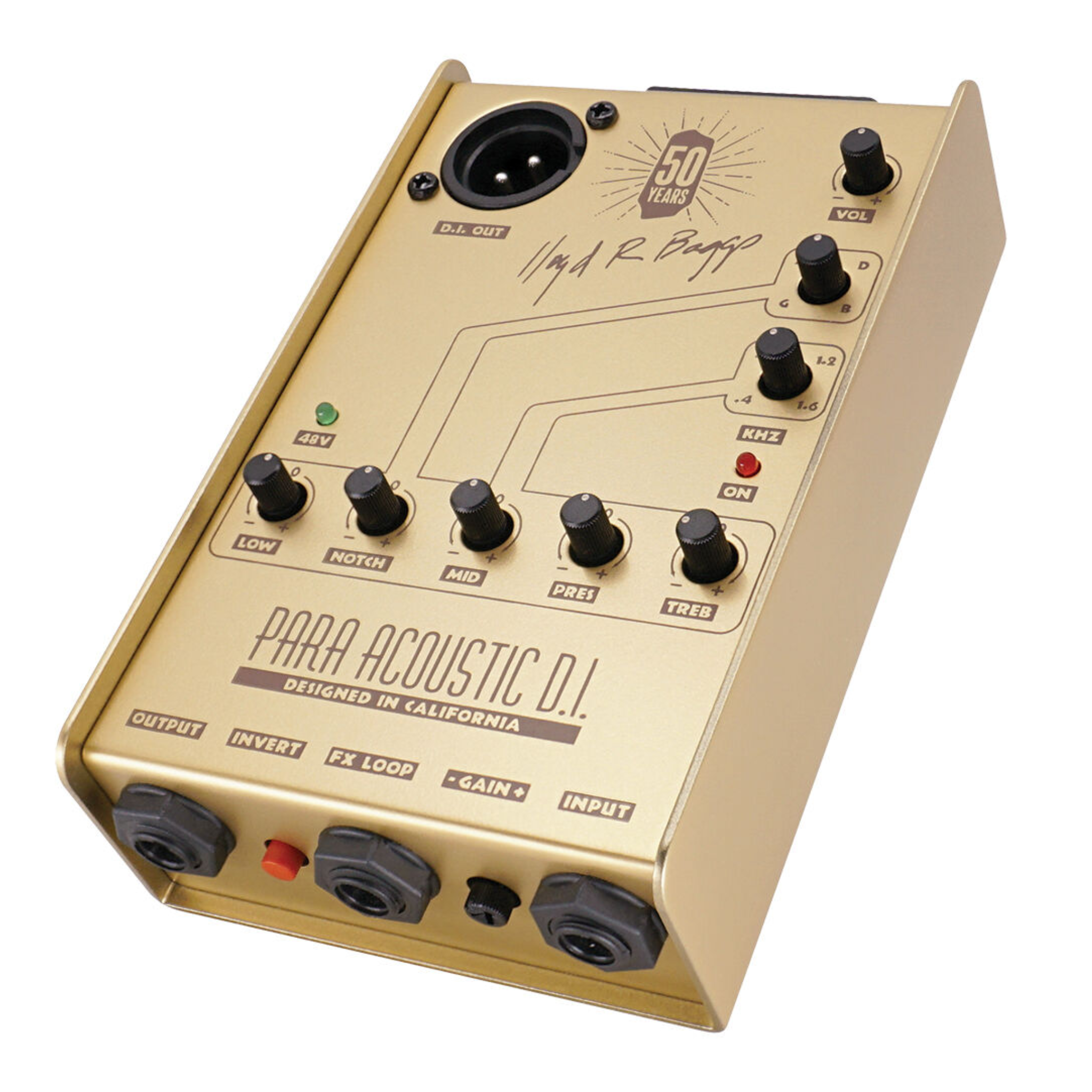 LR Baggs Para DI Preamp Pedal, Limited 50th Anniversary Edition