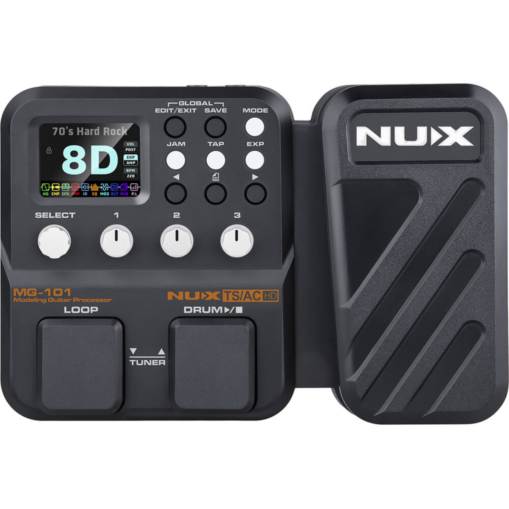 NUX MG101 Multi-Effects & Modelling Guitar Processor