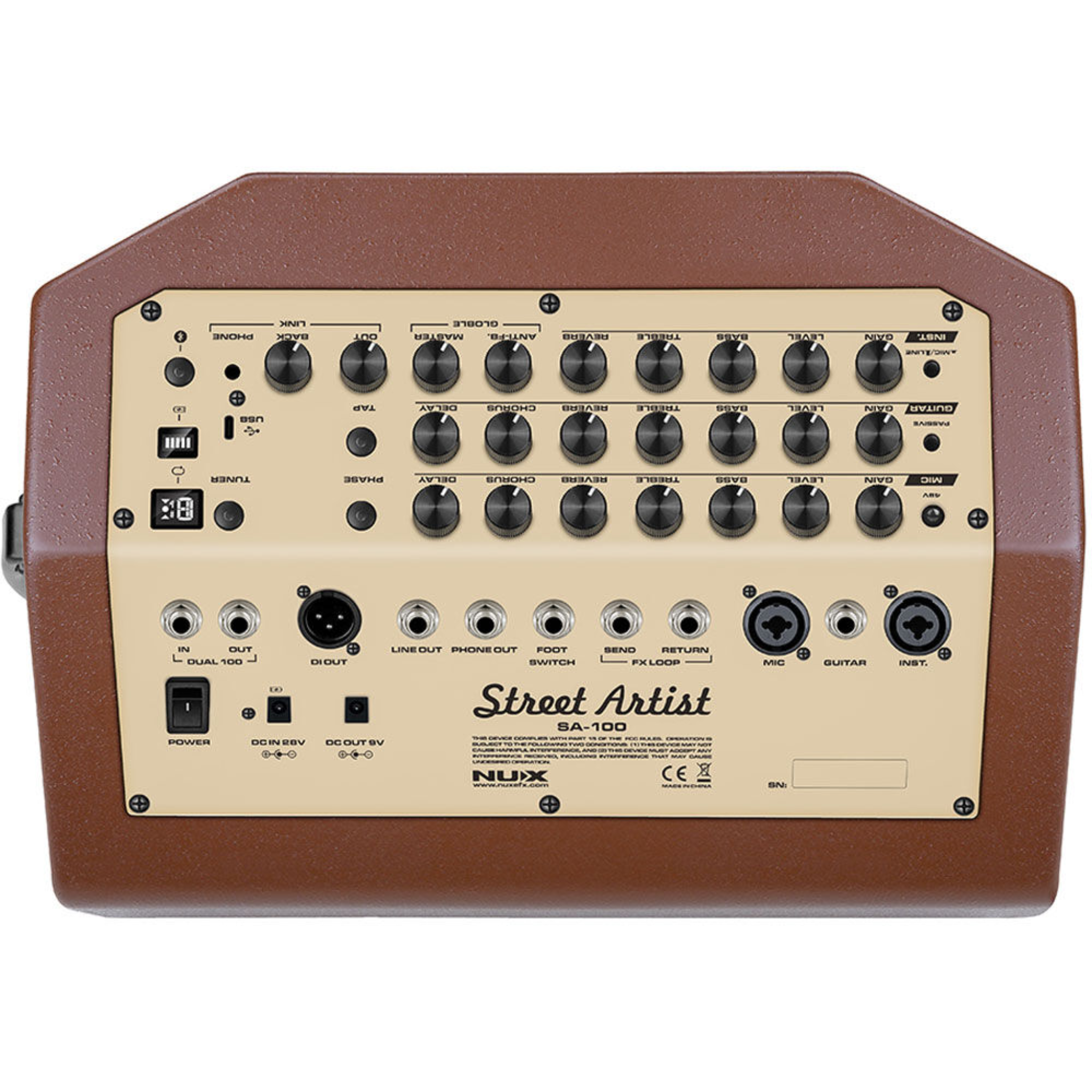 NUX SA-100 Rechargeable 3-Channel Amp