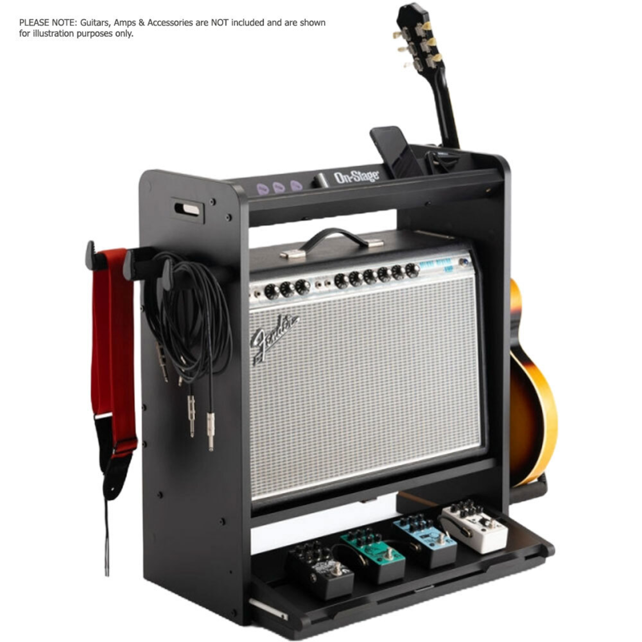 On Stage Professional Guitar Workstation, Black