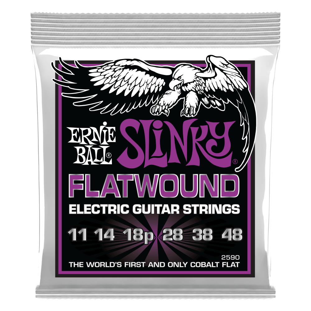 Ernie Ball Cobalt Flatwound Electric Guitar Strings