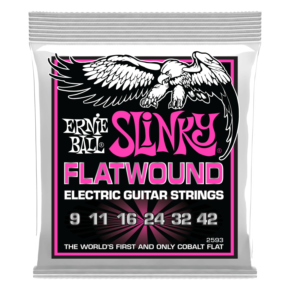 Ernie Ball Cobalt Flatwound Electric Guitar Strings