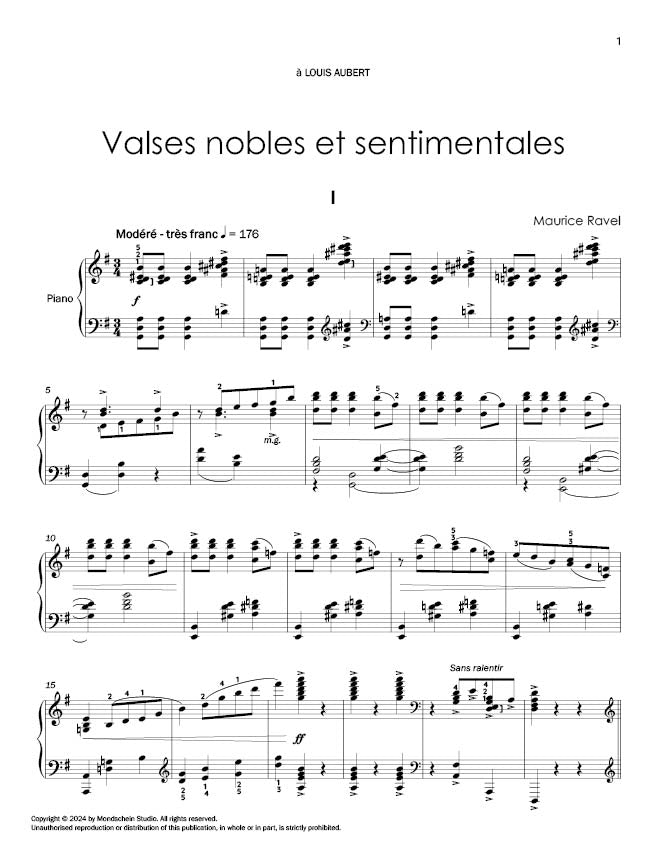 Ravel: Valses Nobles et Sentimentales