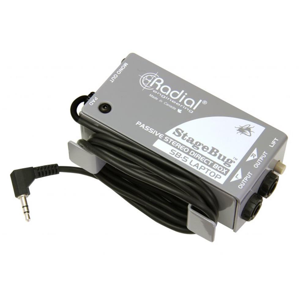 Radial SB-5 Compact Stereo DI for Computers w/Sidewinder