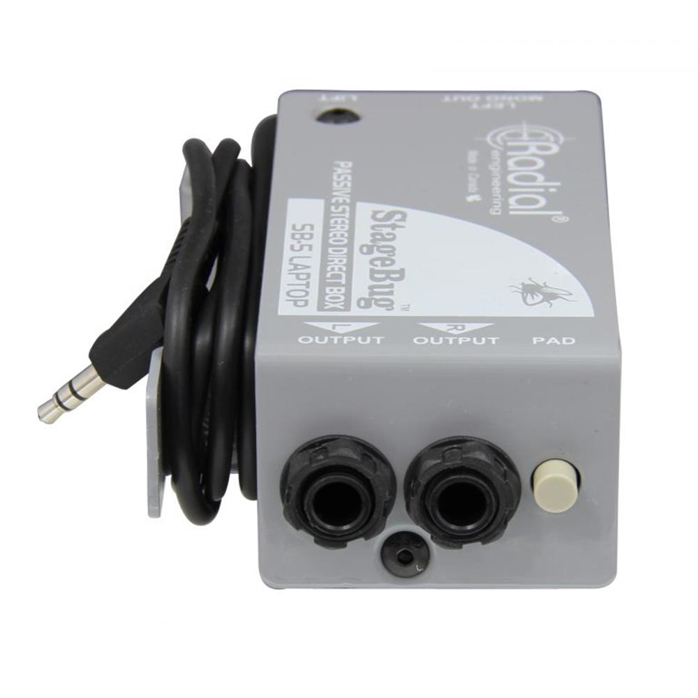 Radial SB-5 Compact Stereo DI for Computers w/Sidewinder