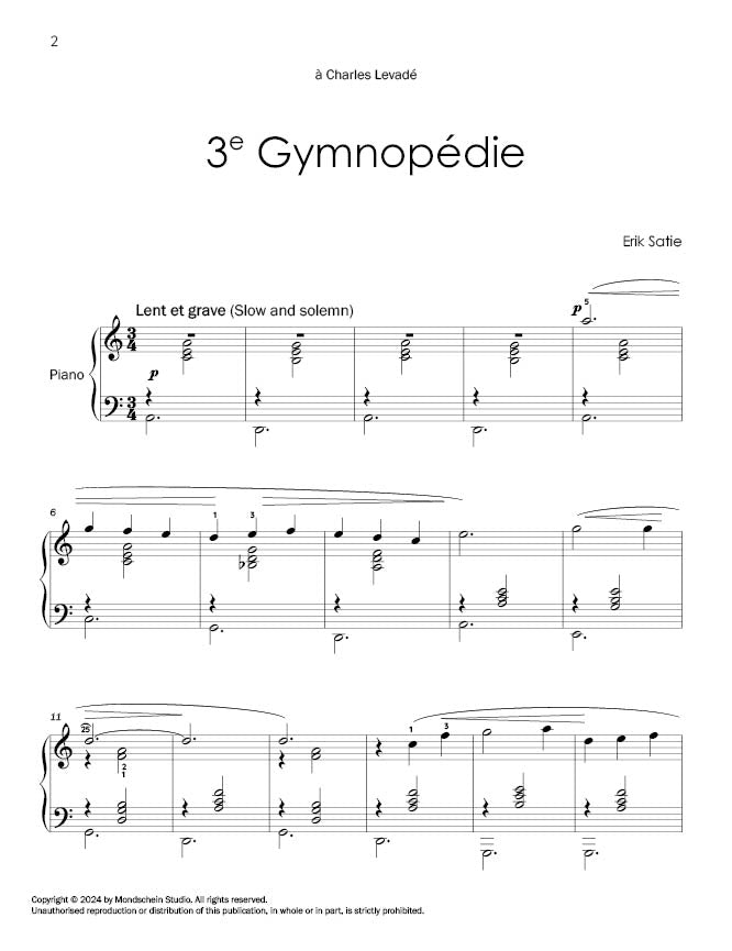 Satie: Trois Gymnopedies