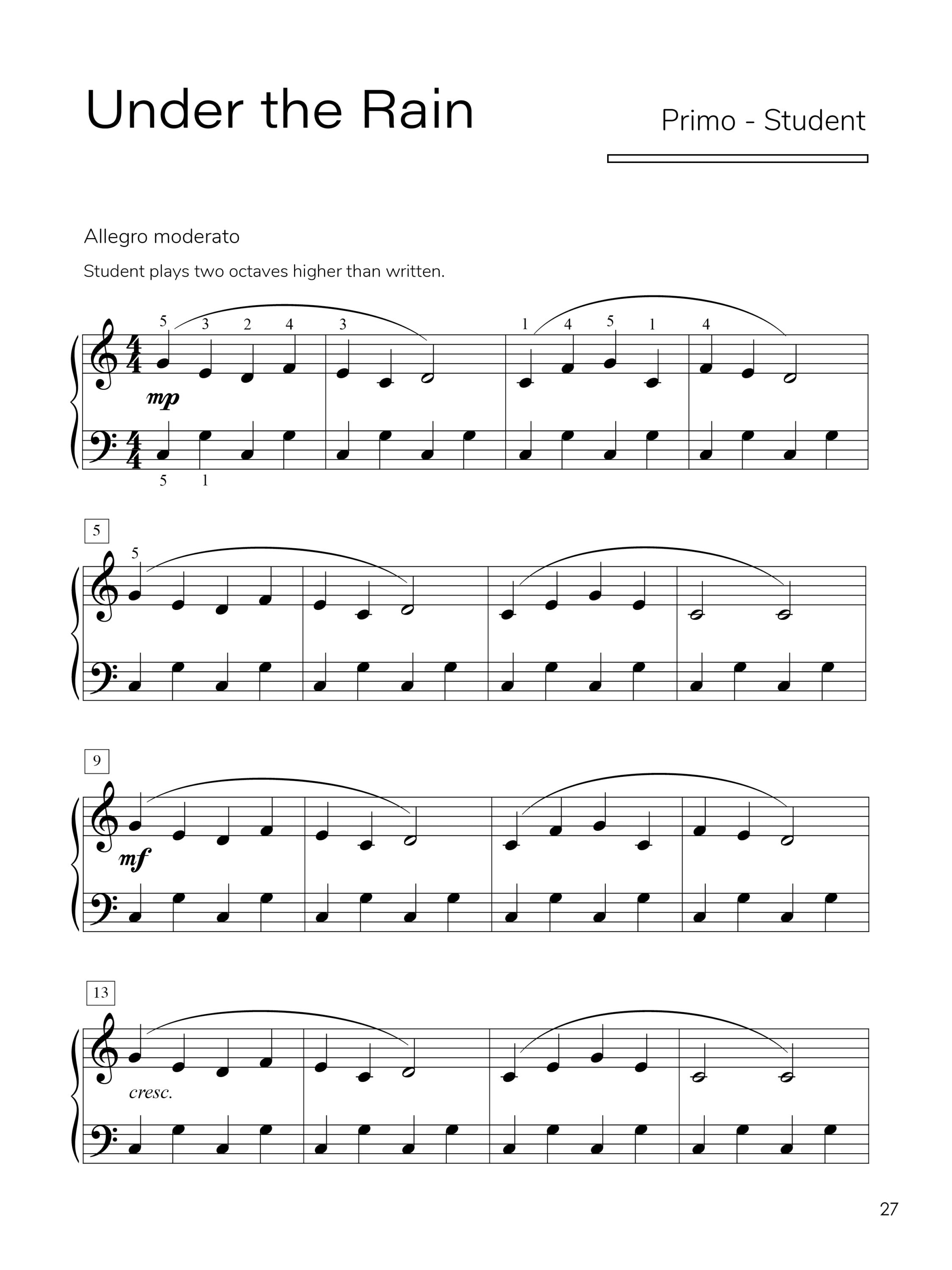 Piano Safari Melodic Explorations 1