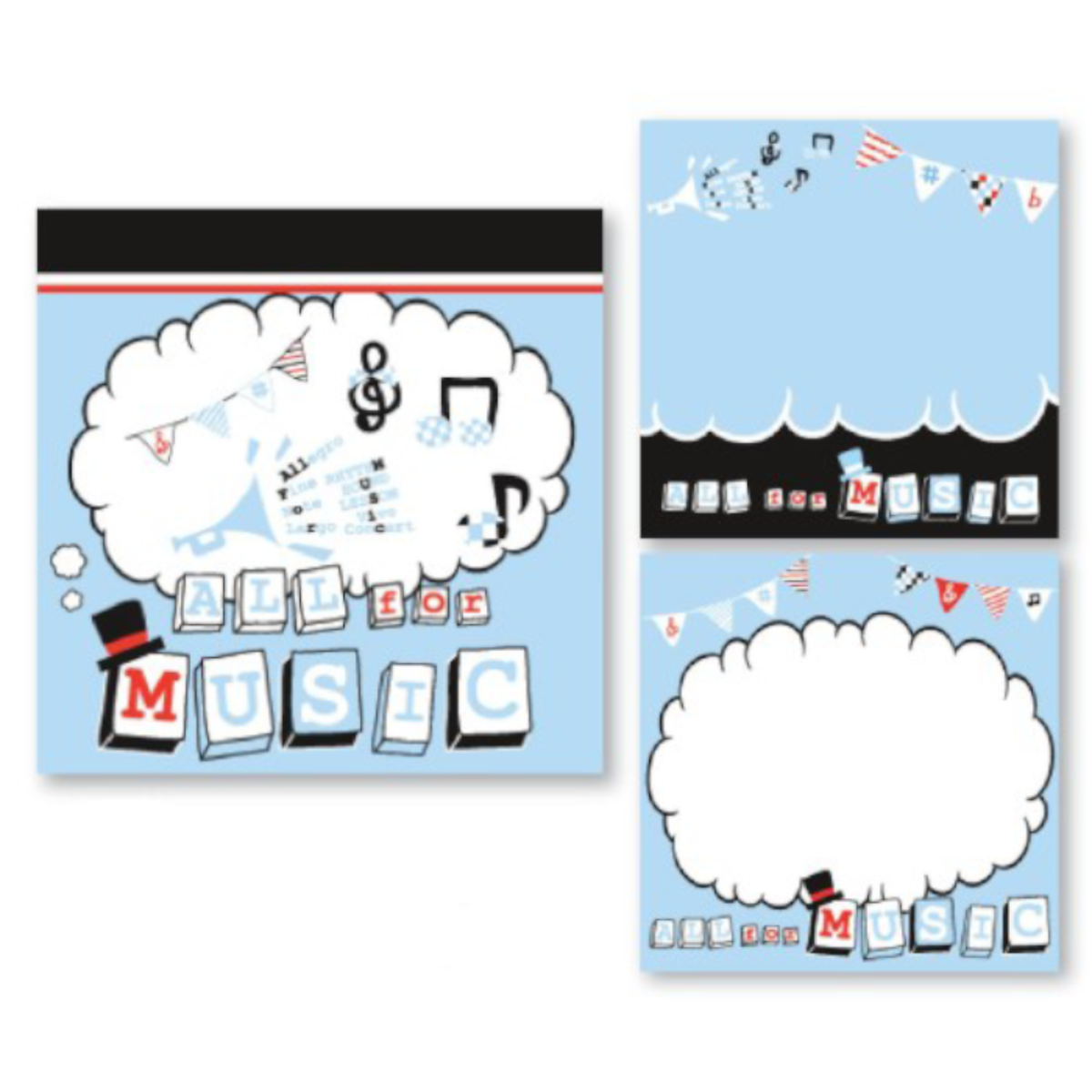 Small Musical Note Pads