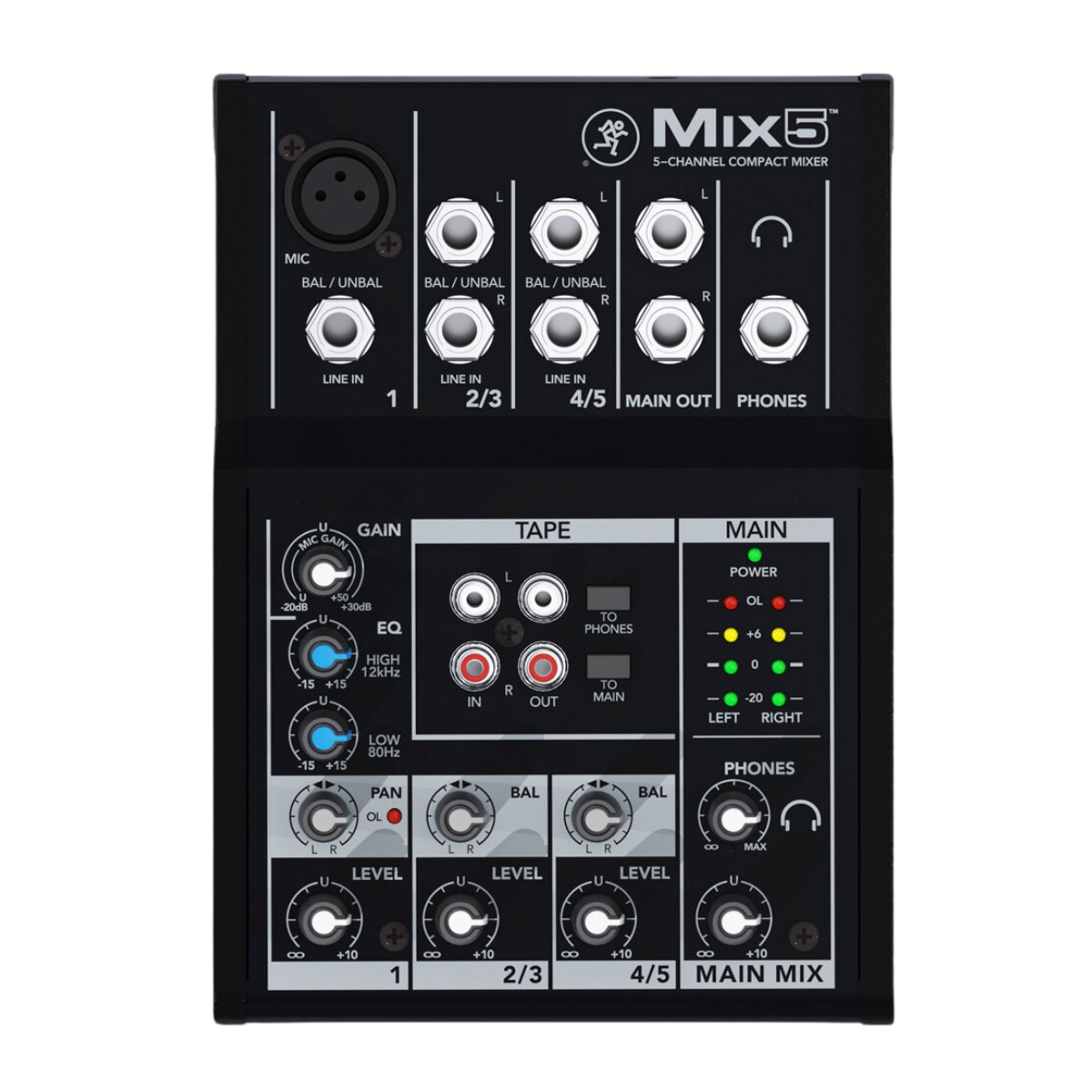 Mackie Mix5 5-Channel Compact Mixer
