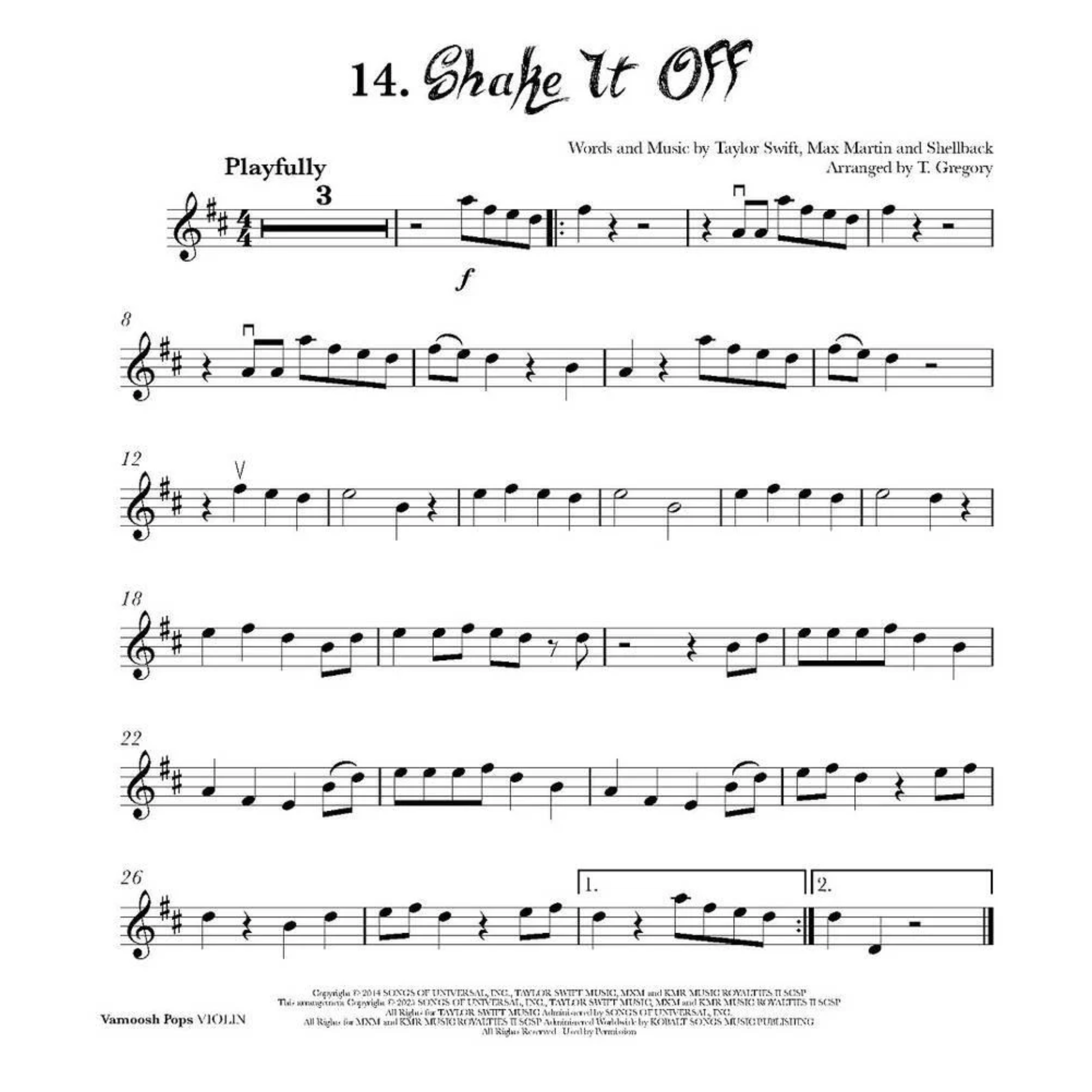 Vamoosh Pops Violin Book